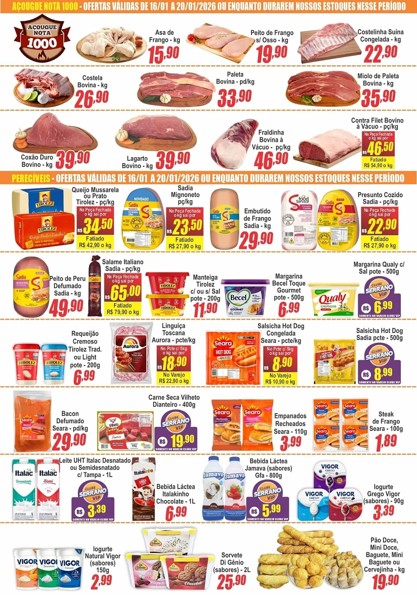 Encarte de Catálogo Serrano Supermercado 14 de janeiro até 20 de janeiro 2026 - Pagina 3