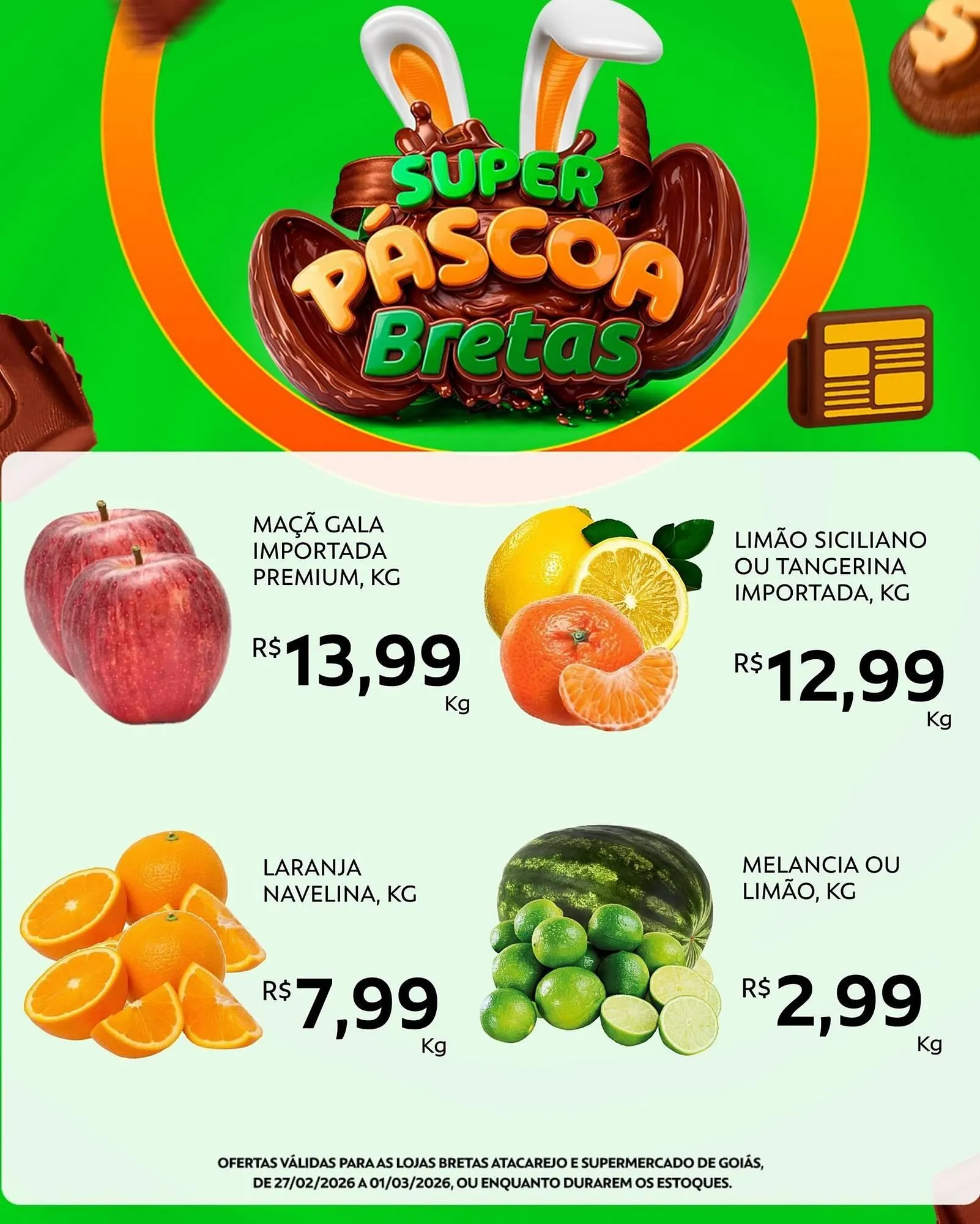 Encarte de Catálogo Supermercados Bretas 27 de fevereiro até 1 de março 2026 - Pagina 1