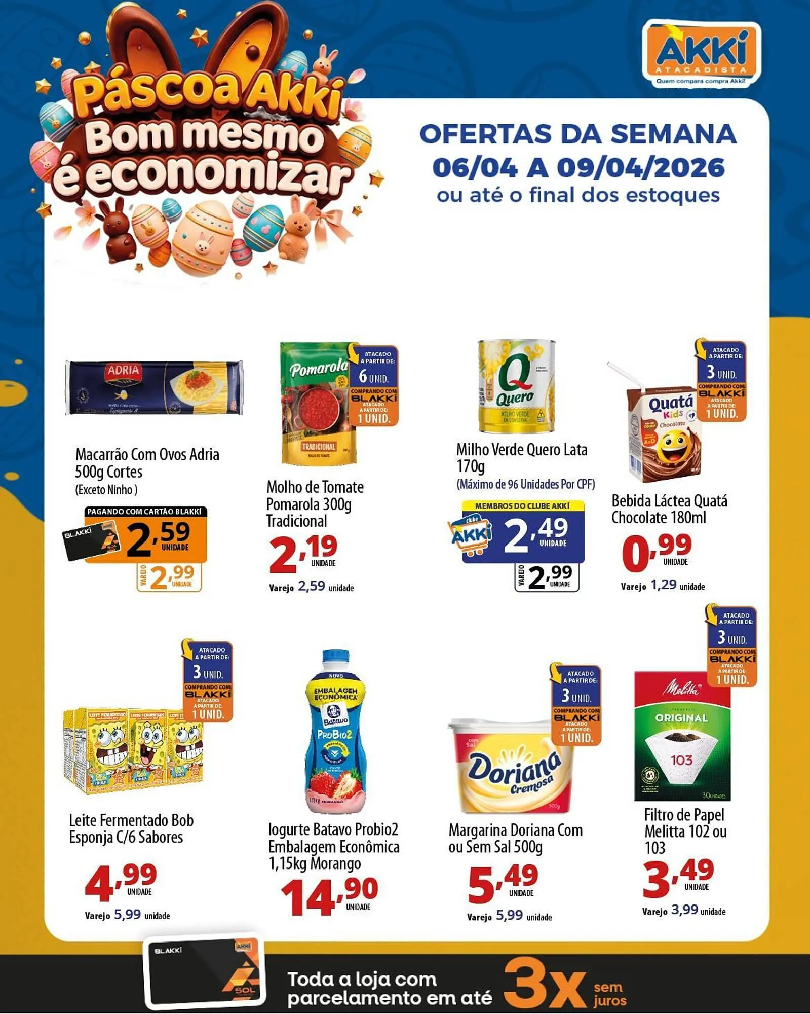 Encarte de Folheto Akki Atacadista 6 de abril até 9 de abril 2026 - Pagina 3