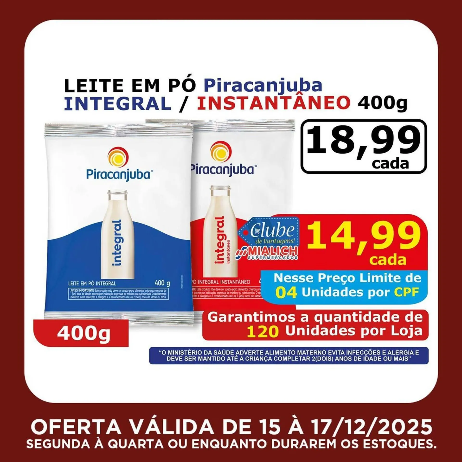 Encarte de Catálogo Mialich Supermercados 15 de dezembro até 17 de dezembro 2025 - Pagina 3