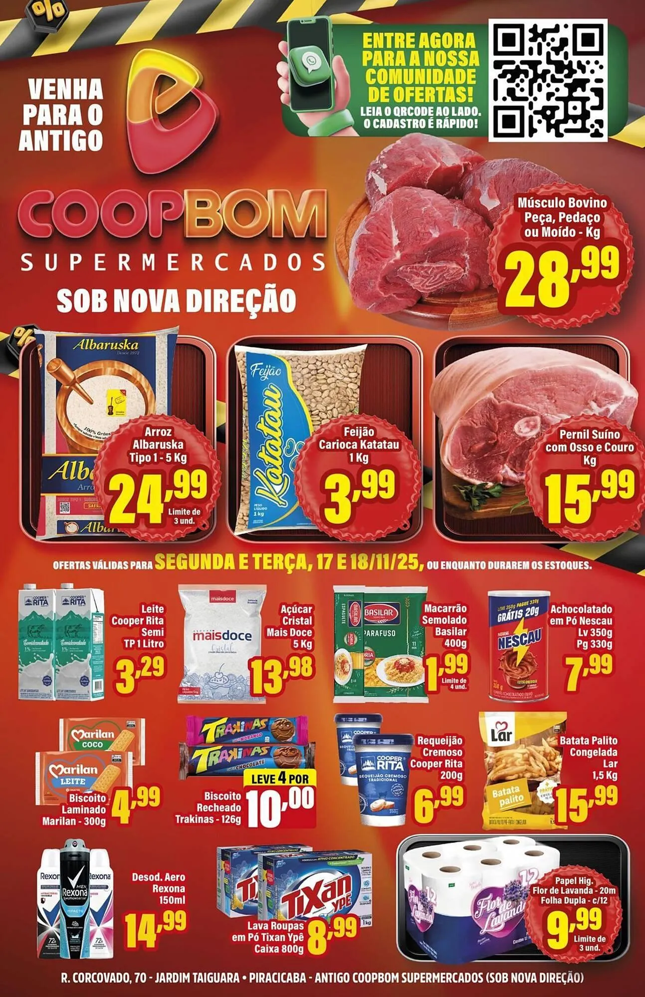 Encarte de Tabloide CoopBom 17 de novembro até 18 de novembro 2025 - Pagina 1