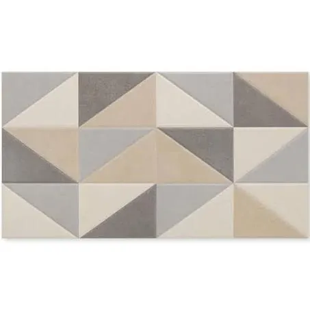 Inserto Mixdecor Multicor acetinado retificado 32x59cm bege Incepa