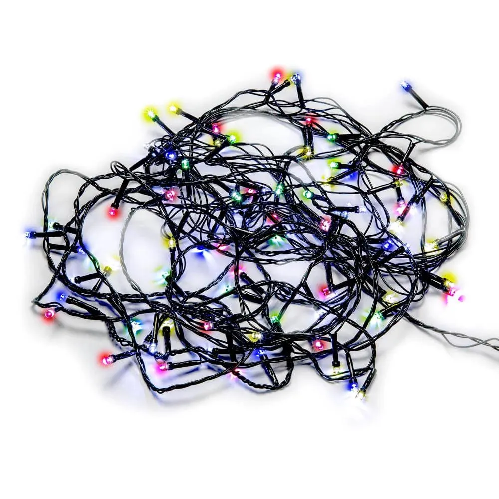 Pisca Led DeA 100 Lâmpadas 127V 8 Funções Fio Verde 8m Colorido