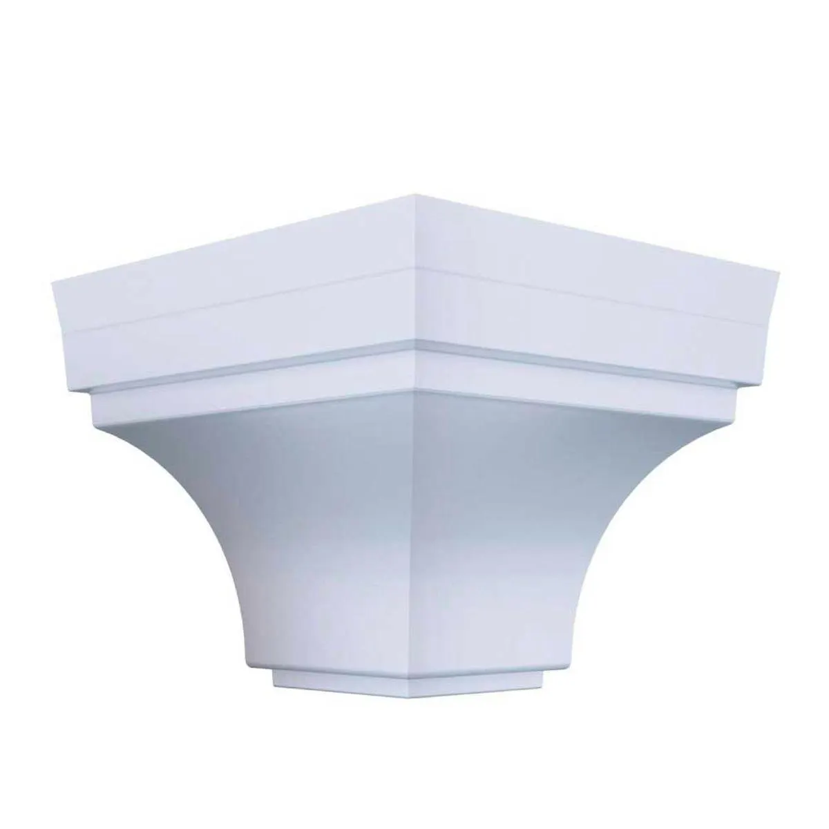 Canto Rodaforro PVC Externo Plasbil Branco Celeste