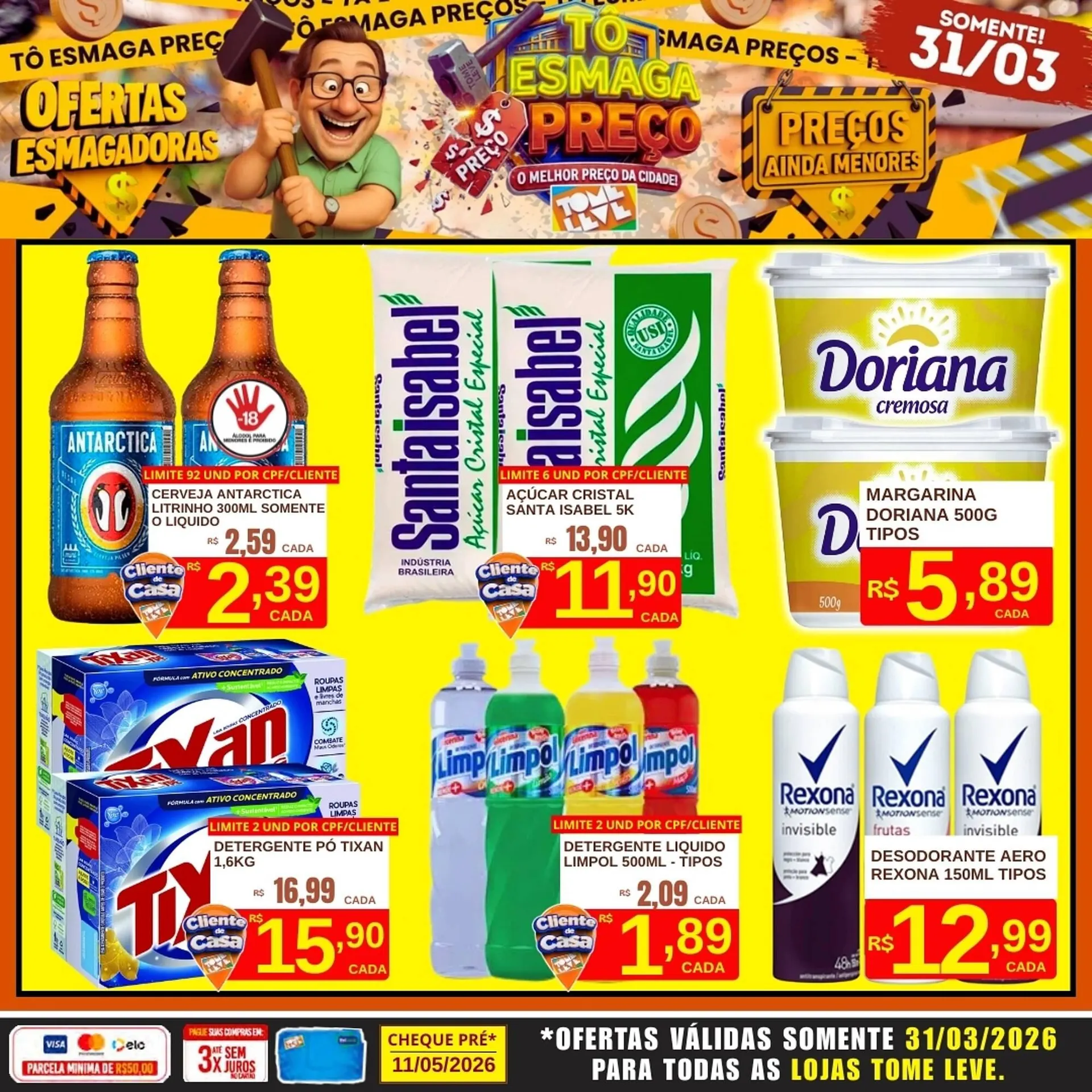 Encarte de Catálogo Tome Leve 30 de março até 31 de março 2026 - Pagina 1