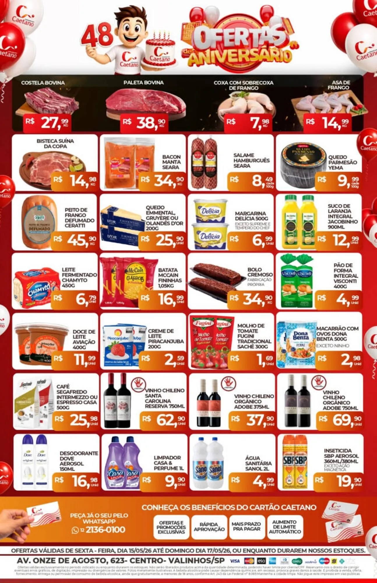 Encarte de Catálogo Supermercados Caetano 15 de maio até 17 de maio 2026 - Pagina 2