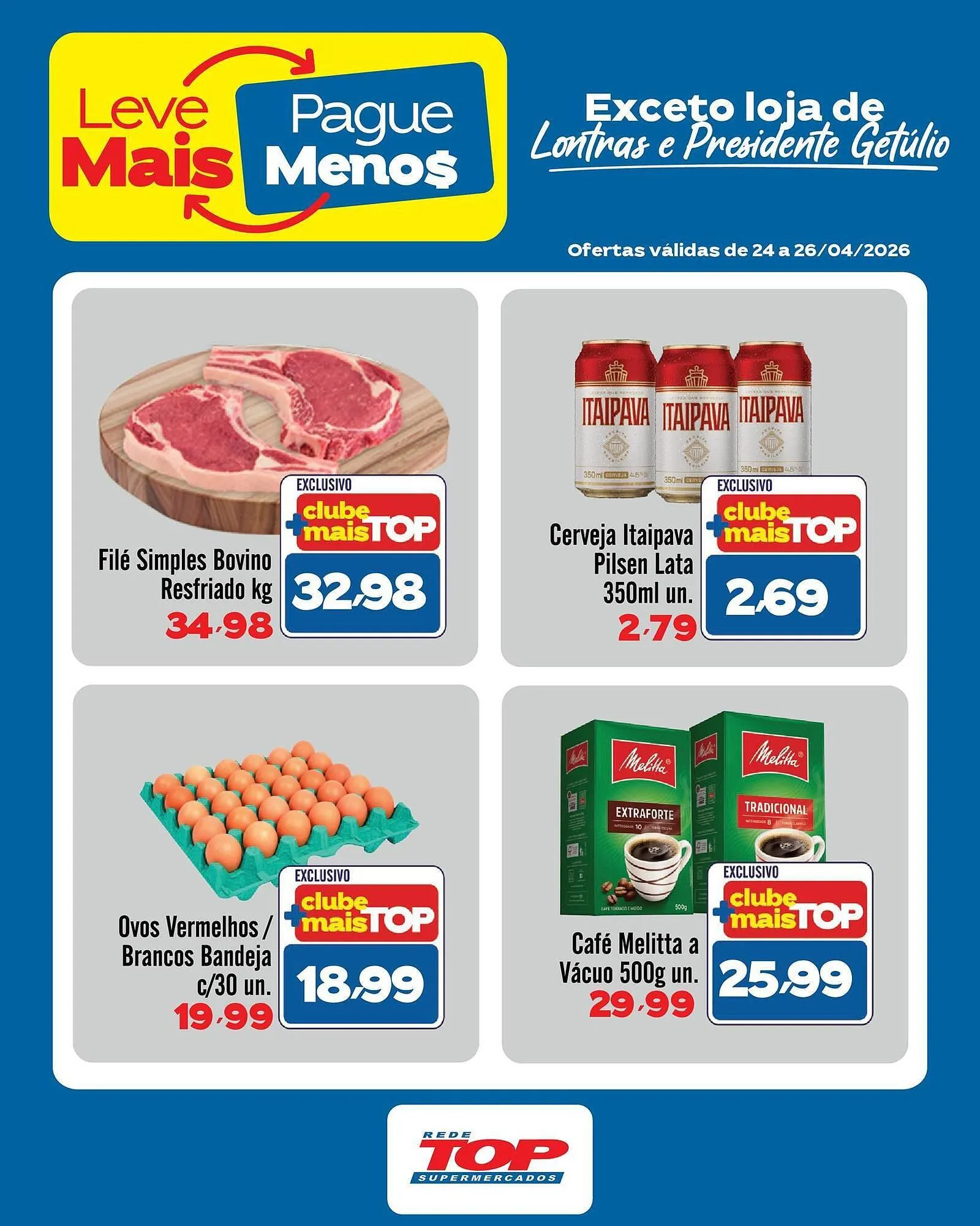 Encarte de Encarte Rede Top 24 de abril até 26 de abril 2026 - Pagina 1