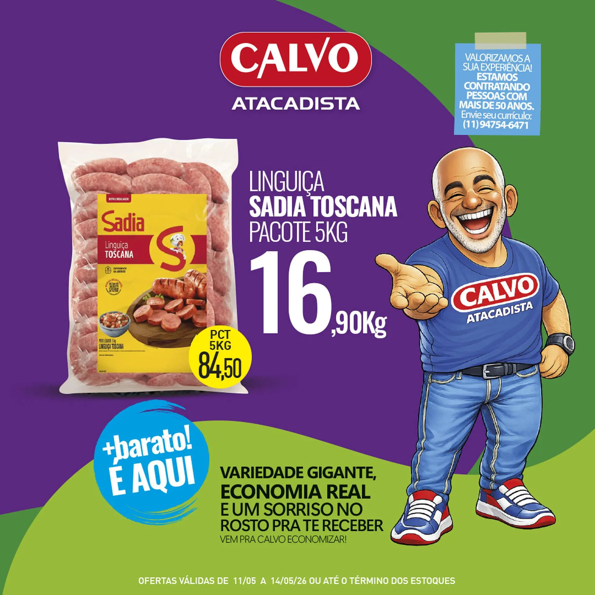 Encarte de Folheto Calvo Atacadista 12 de maio até 14 de maio 2026 - Pagina 1