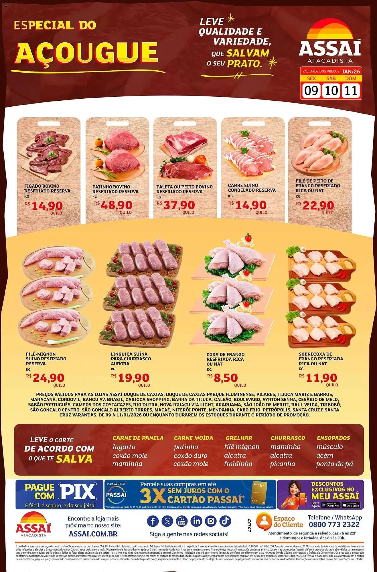 Encarte de Encarte Assaí Atacadista 9 de janeiro até 11 de janeiro 2026 - Pagina 1