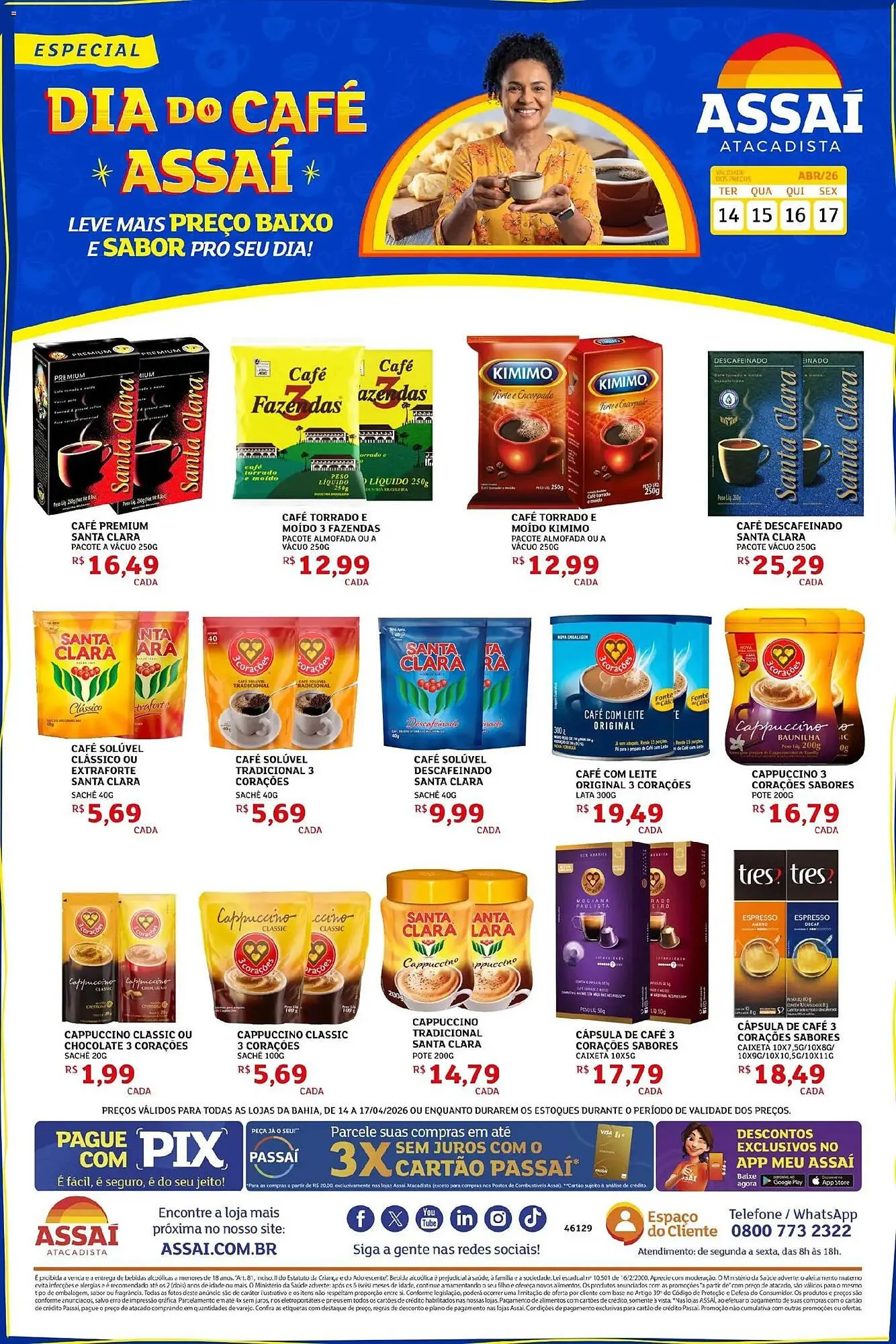 Encarte de Encarte Assaí Atacadista 14 de abril até 17 de abril 2026 - Pagina 1