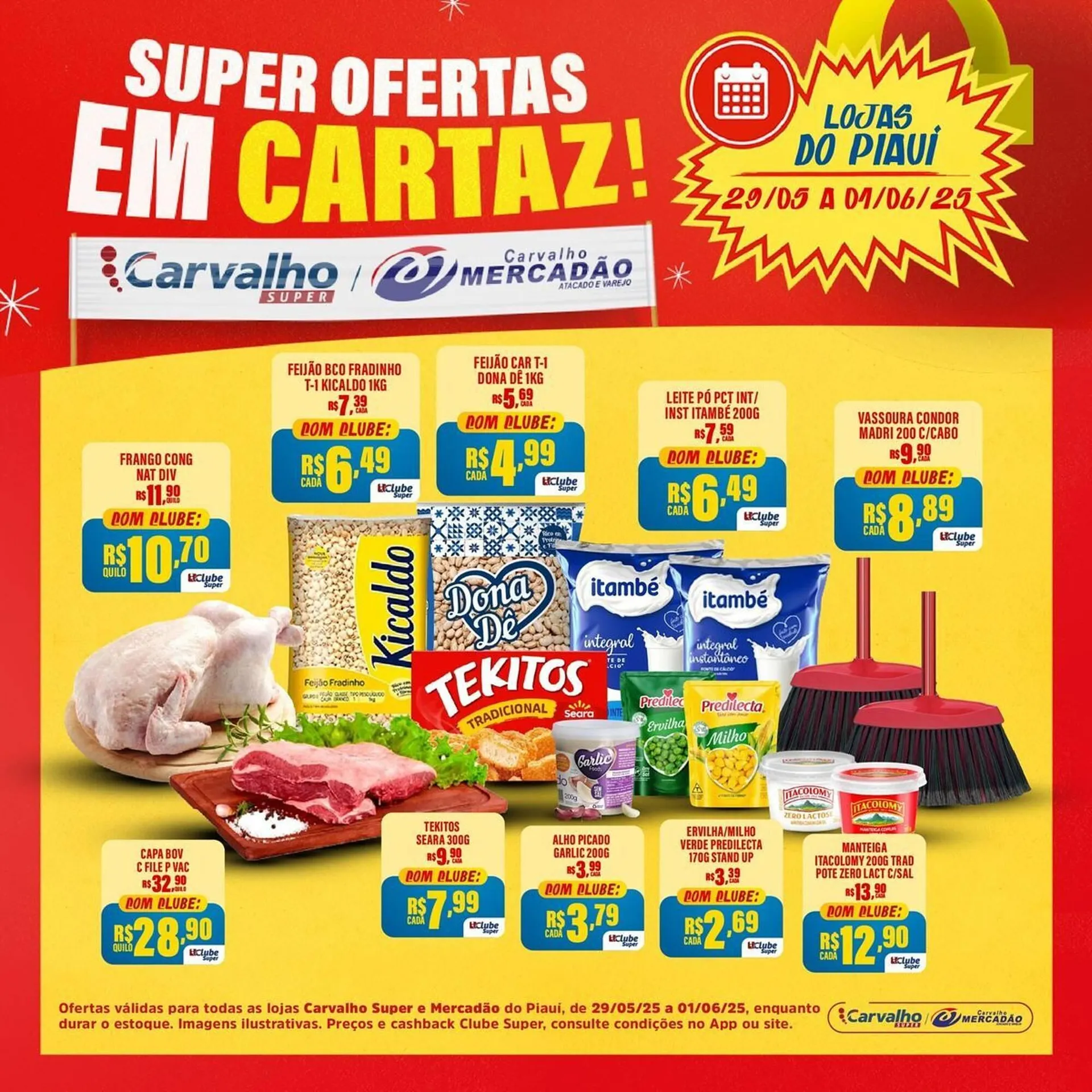 Encarte de Catálogo Carvalho Supermercado 29 de maio até 1 de junho 2025 - Pagina 1