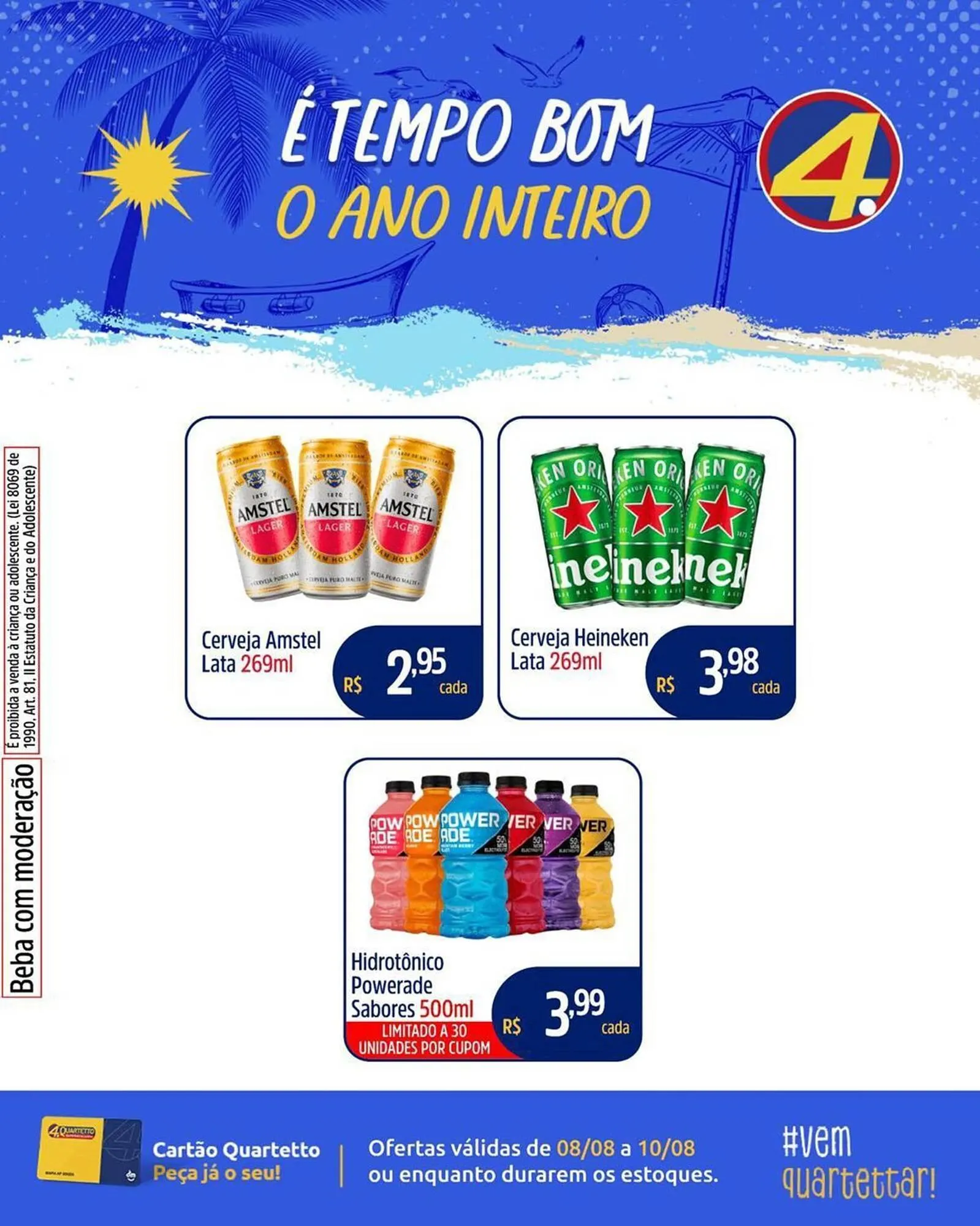 Encarte de Catálogo Quartetto Supermercados 8 de agosto até 8 de outubro 2025 - Pagina 1