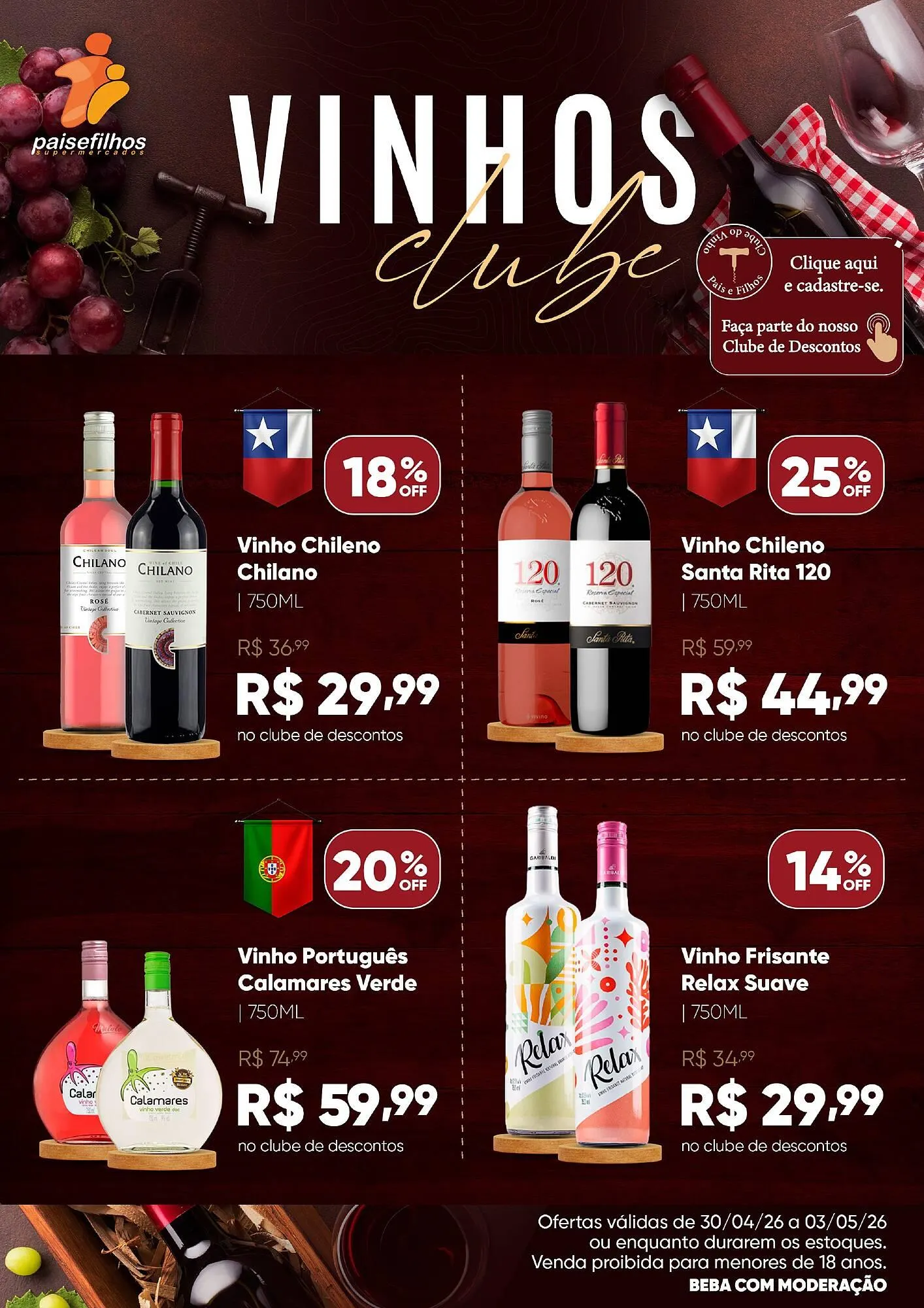 Encarte de Catálogo Pais e Filhos Supermercados 1 de maio até 3 de maio 2026 - Pagina 2