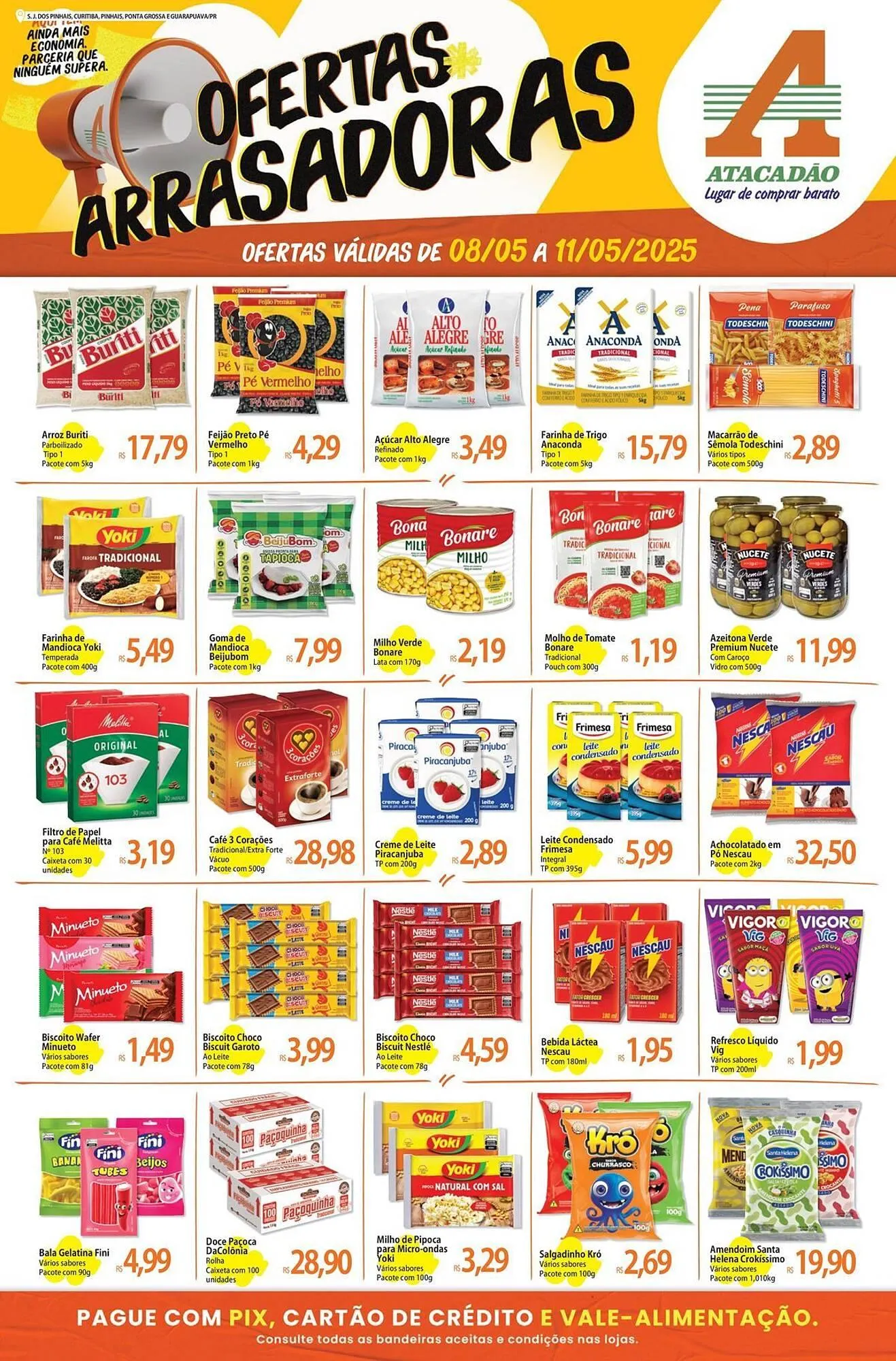 Encarte de Catálogo Atacadão 8 de maio até 11 de maio 2025 - Pagina 1