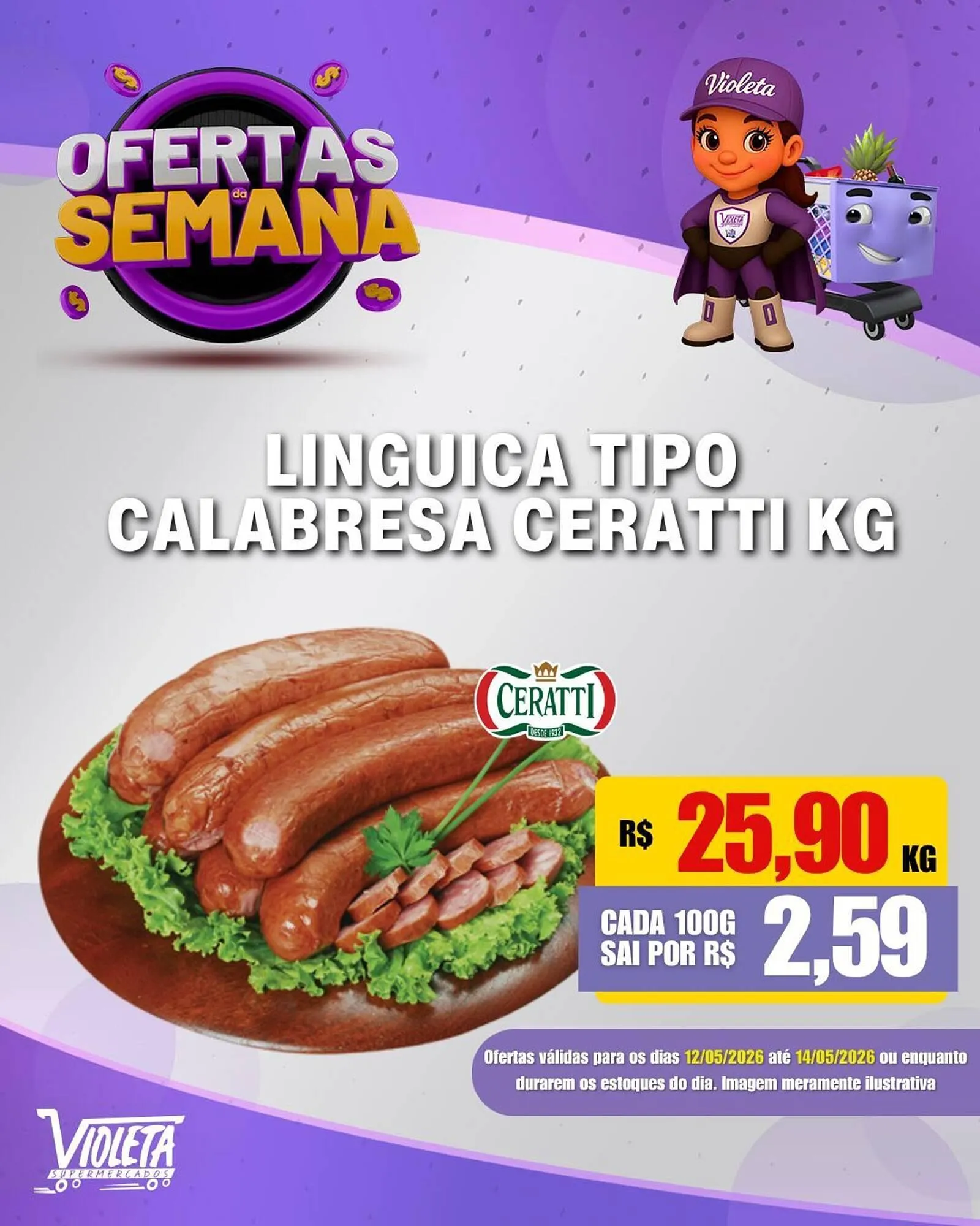 Encarte de Catálogo Violeta Supermercados 12 de maio até 14 de maio 2026 - Pagina 10