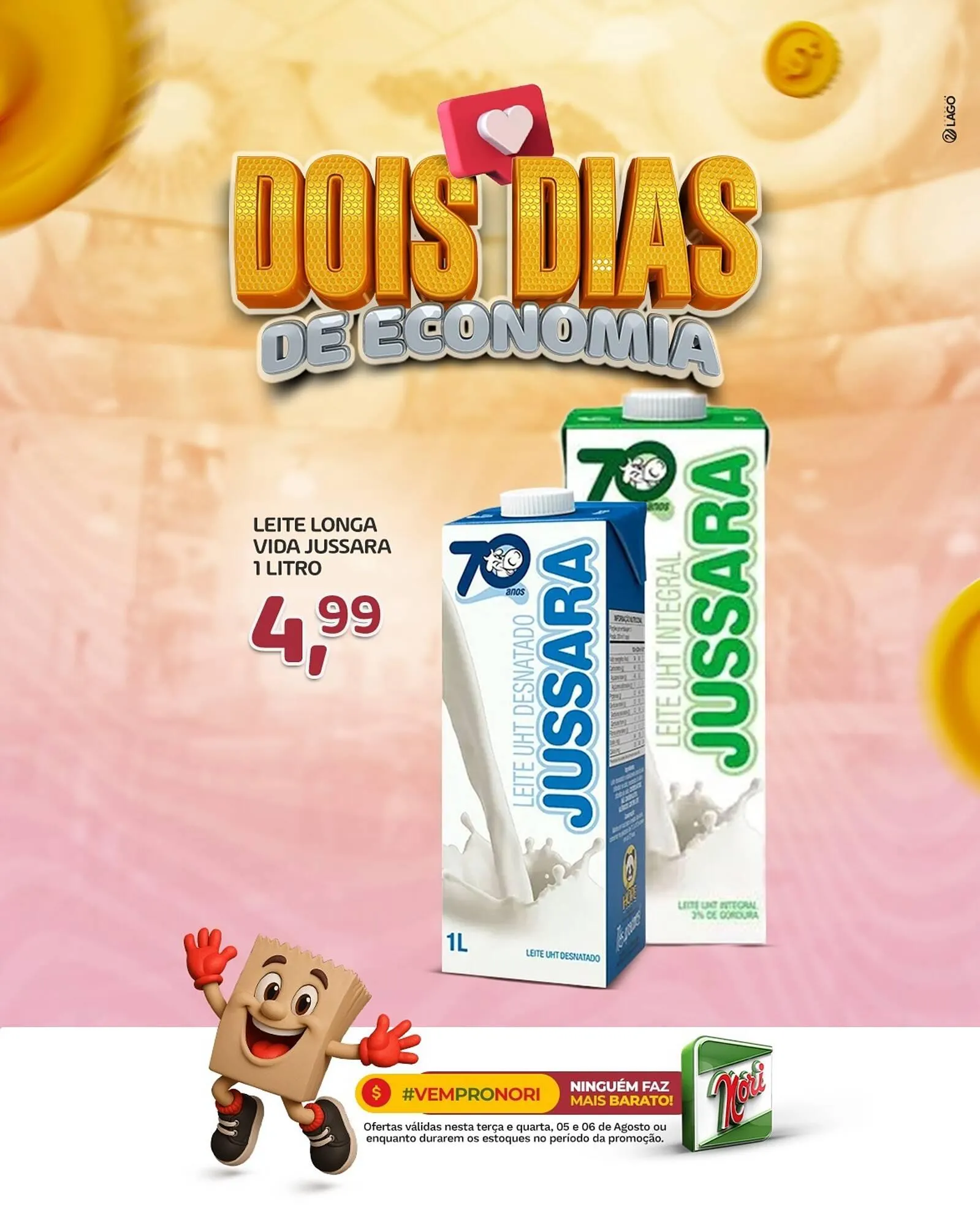 Encarte de Catálogo Supermercados Nori 5 de agosto até 6 de agosto 2025 - Pagina 1