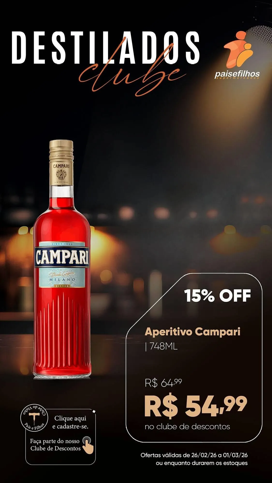 Encarte de Catálogo Pais e Filhos Supermercados 26 de fevereiro até 1 de março 2026 - Pagina 1