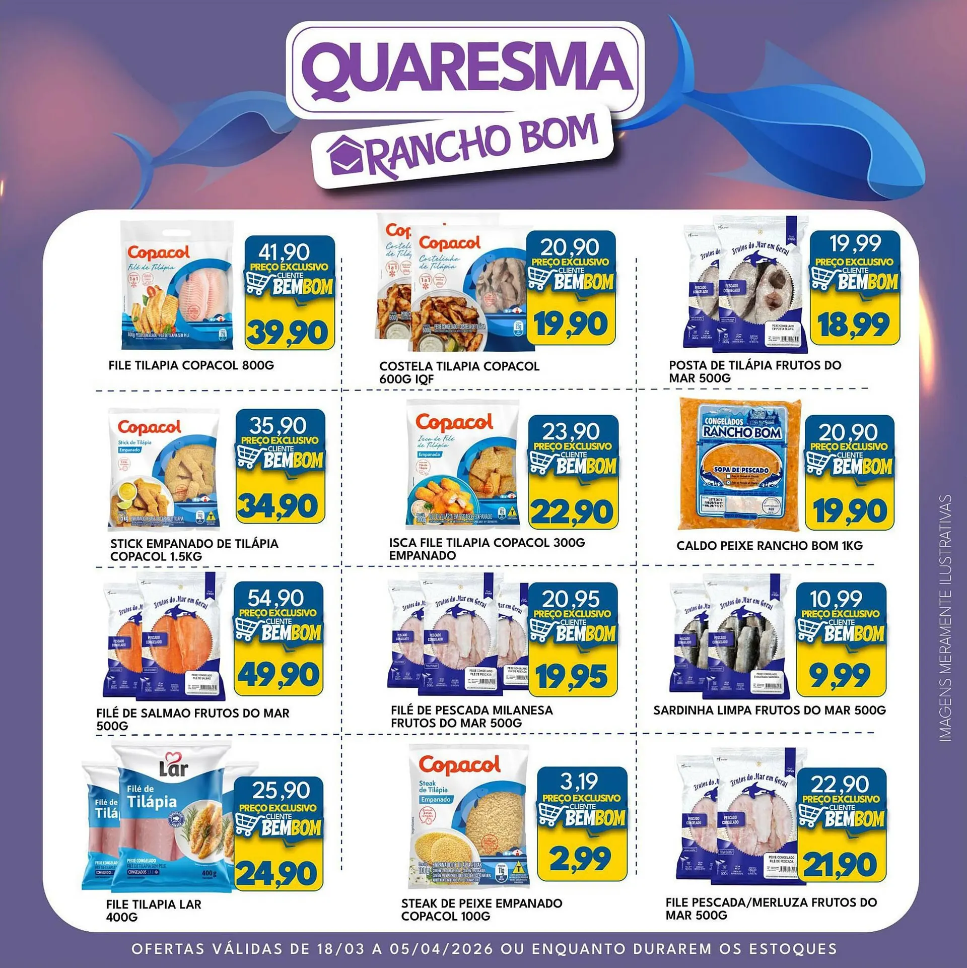 Encarte de Catálogo Rancho Bom Supermercados 18 de março até 5 de abril 2026 - Pagina 1