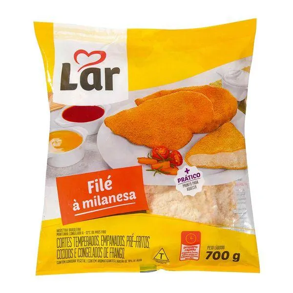 Filé de Frango à Milanesa Lar 700g
