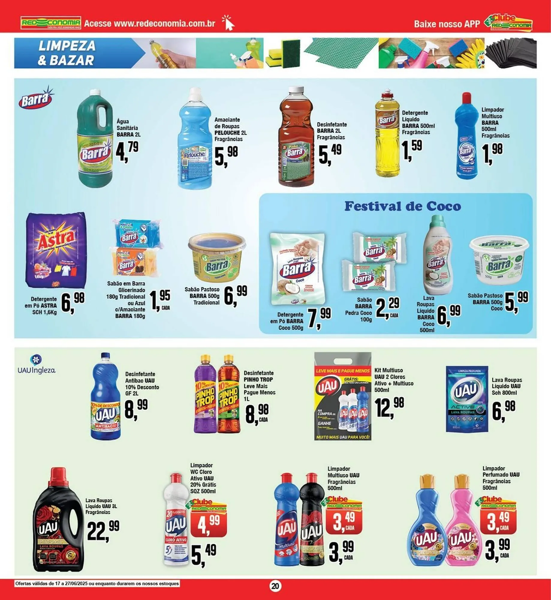 Encarte de Catálogo Rede Economia 27 de junho até 29 de junho 2025 - Pagina 20