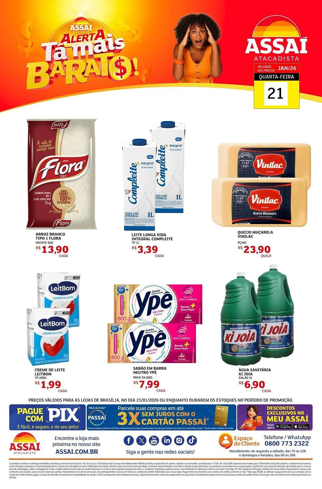 Encarte de Encarte Assaí Atacadista 21 de janeiro até 21 de janeiro 2026 - Pagina 1