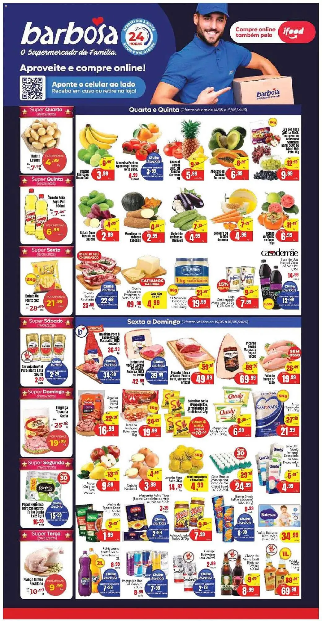 Encarte de Catálogo Barbosa Supermercados 14 de maio até 20 de maio 2025 - Pagina 1