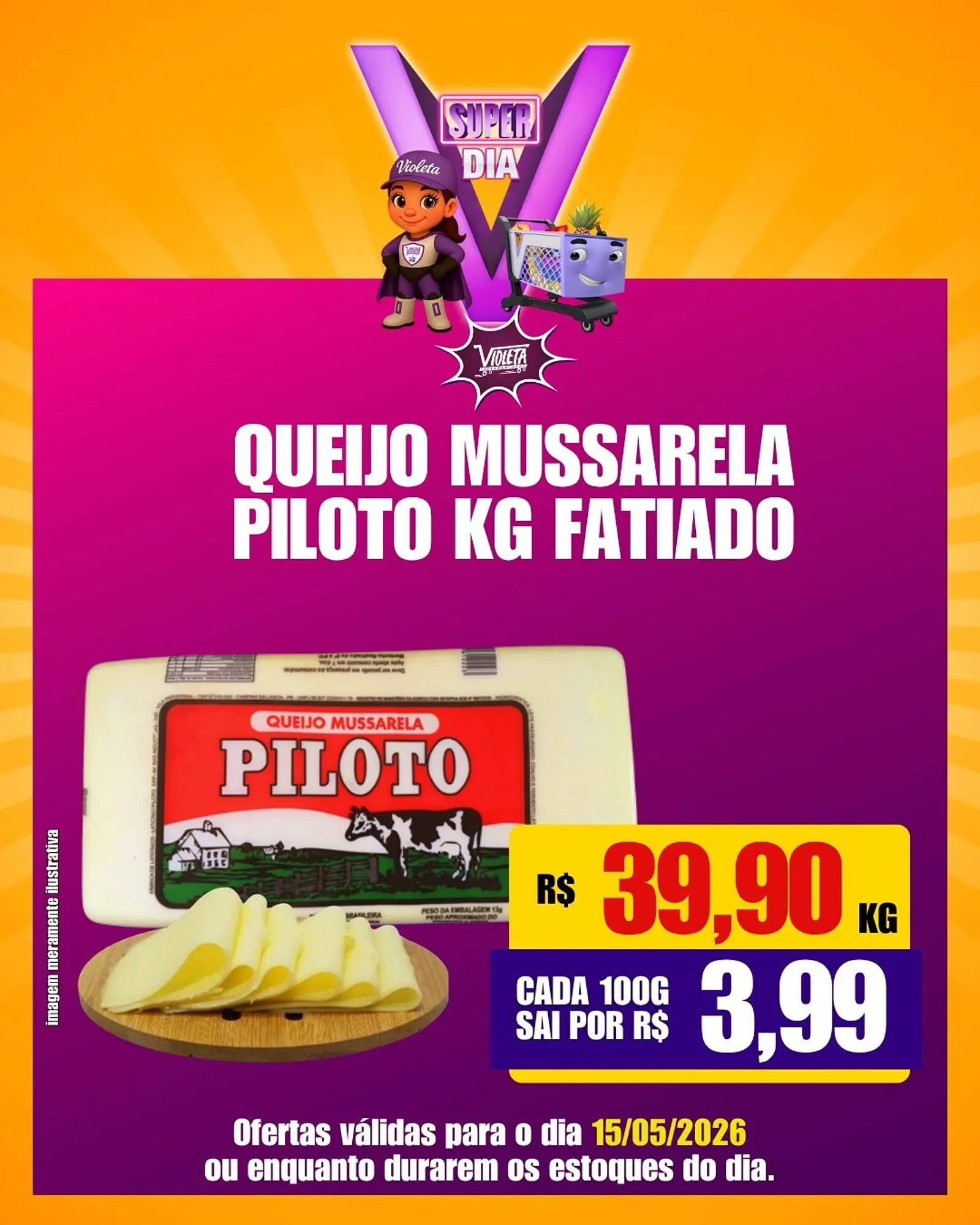 Encarte de Catálogo Violeta Supermercados 15 de maio até 15 de maio 2026 - Pagina 6