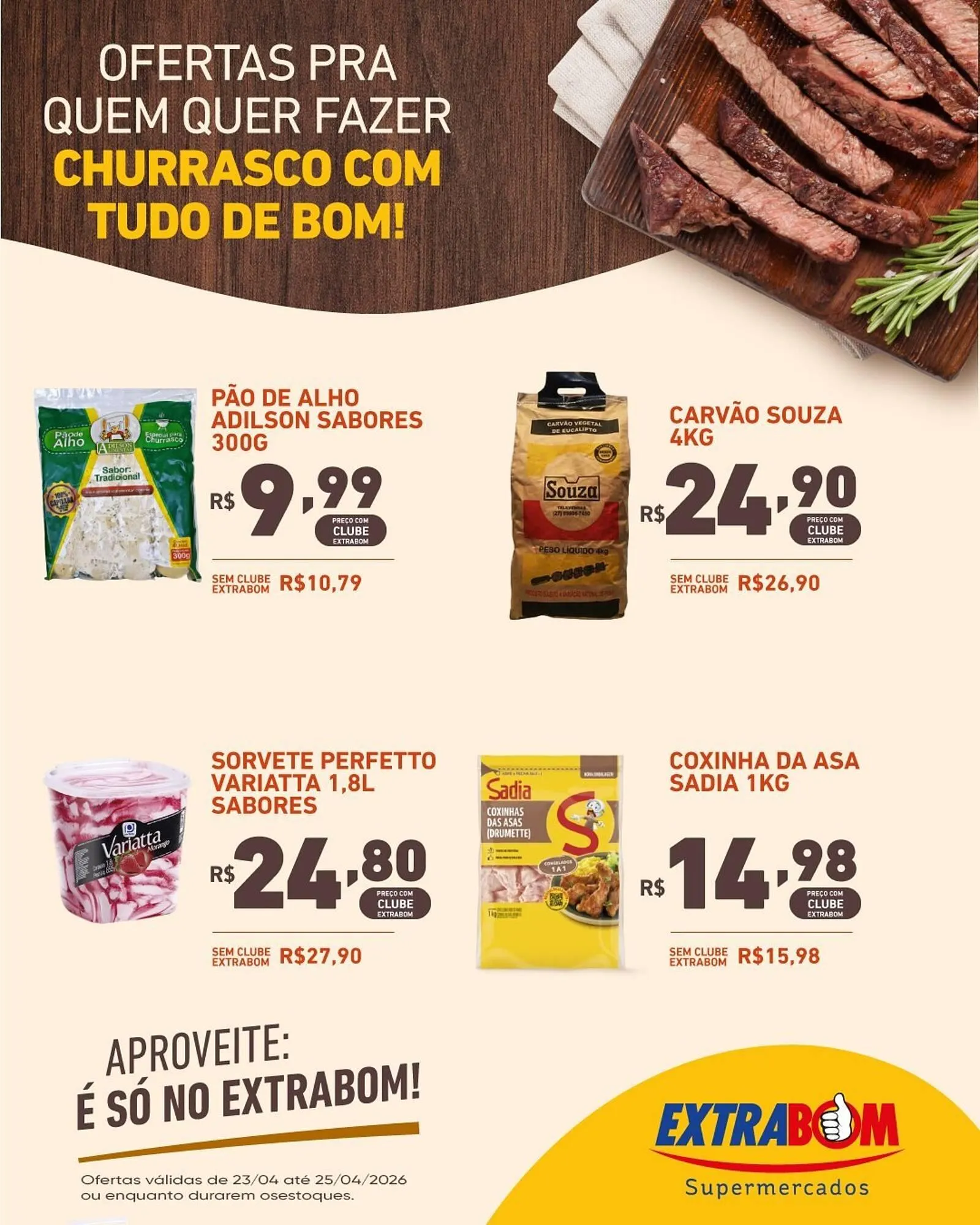 Encarte de Catálogo Extrabom Supermercados 23 de abril até 25 de abril 2026 - Pagina 2