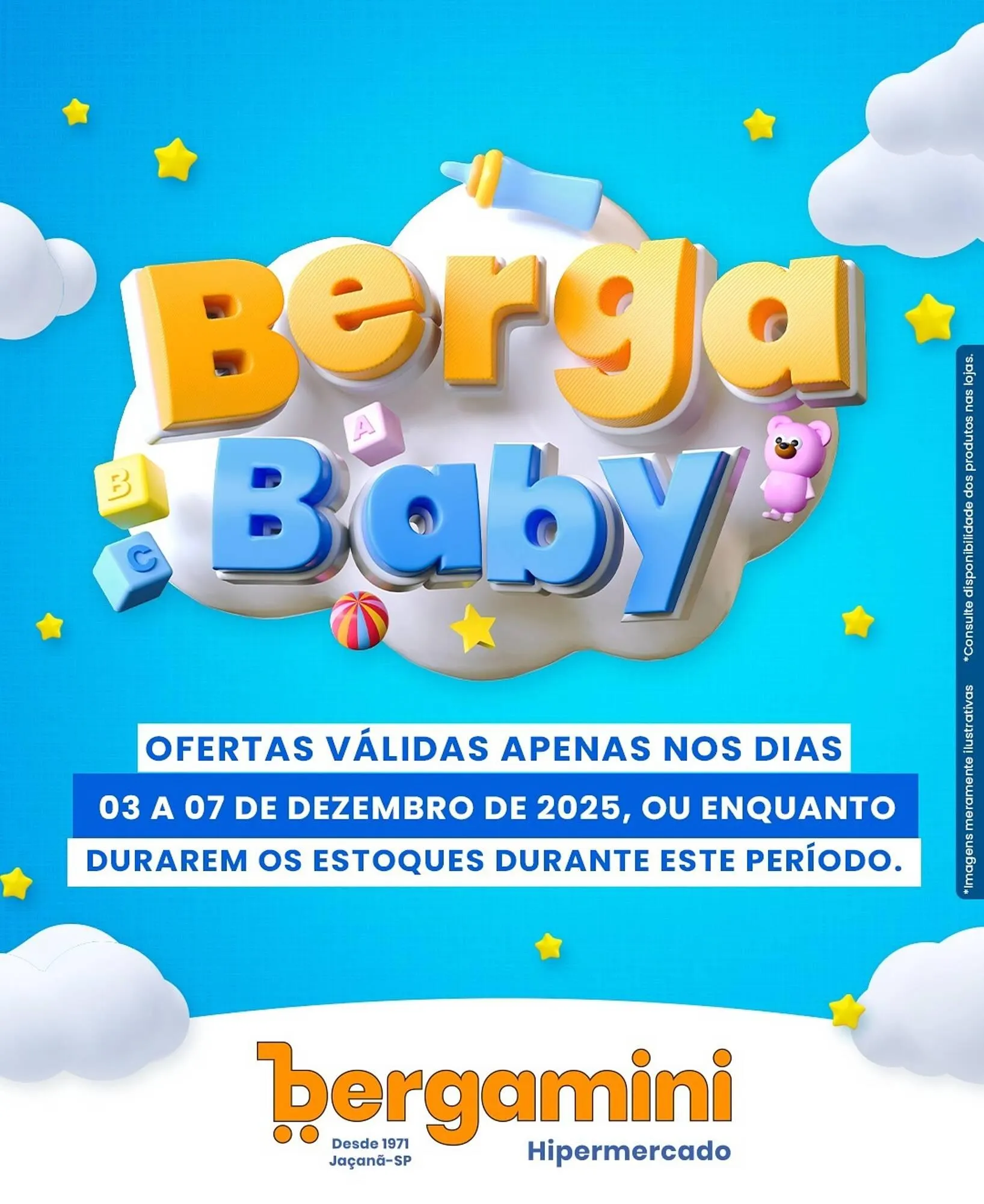 Encarte de Catálogo Supermercado Bergamini 3 de dezembro até 7 de dezembro 2025 - Pagina 1