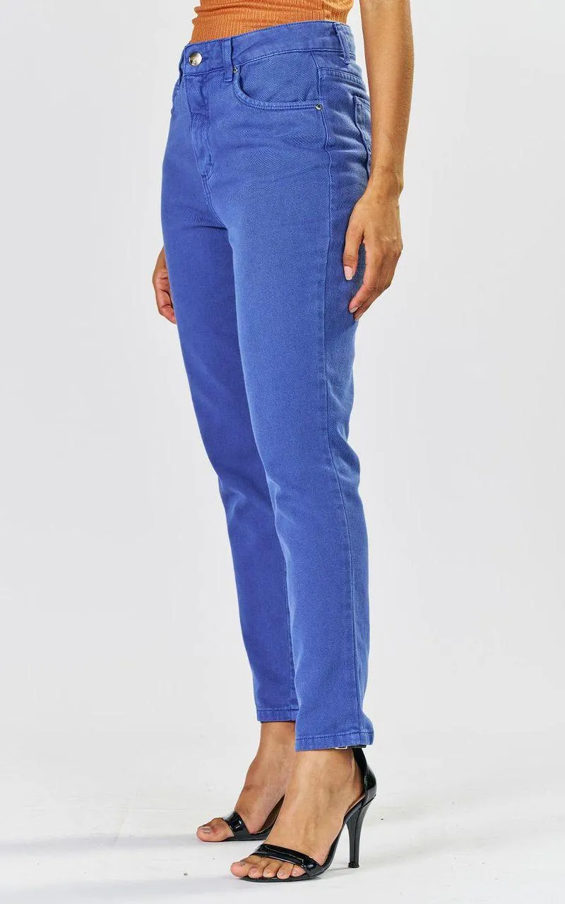 Calça Sarja Mom Colors Feminina - OCEANO