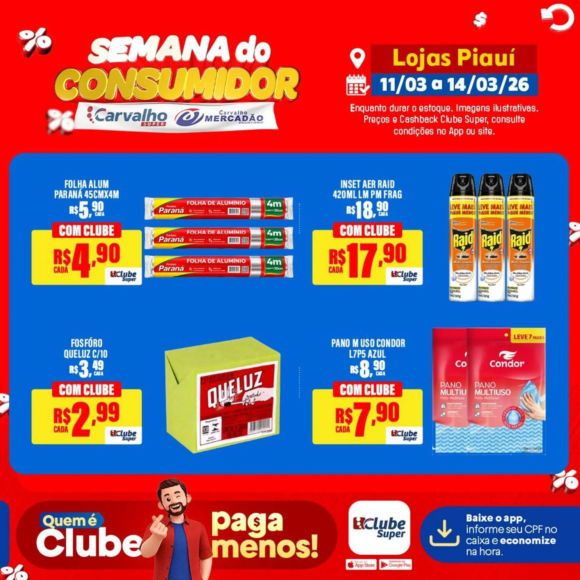 Encarte de Catálogo Carvalho Supermercado 11 de março até 14 de março 2026 - Pagina 8