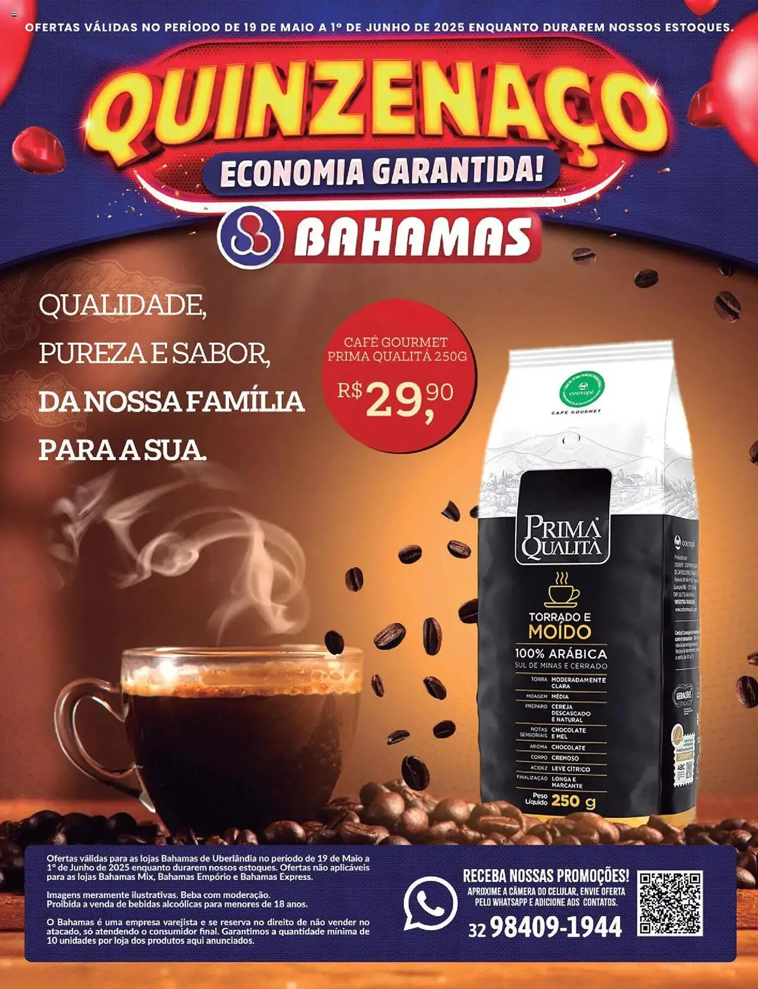 Encarte de Catálogo Bahamas Supermercados 19 de maio até 2 de junho 2025 - Pagina 1