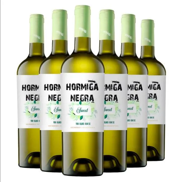 Sexteto Vinho Branco Meio Seco Hormiga Negra