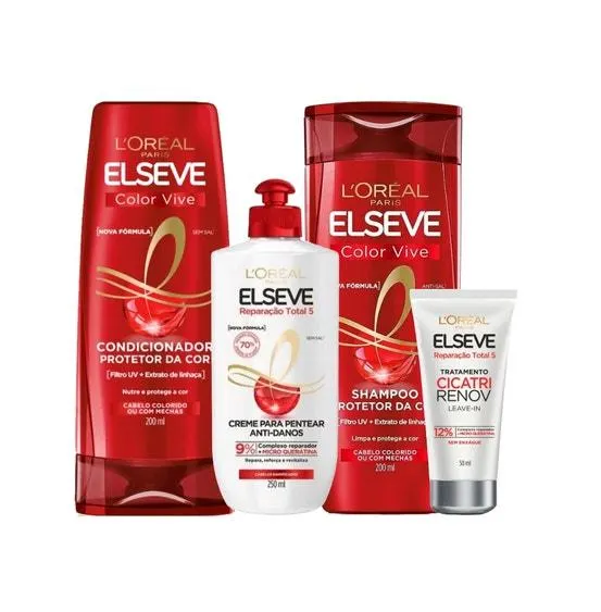 Kit Elseve Color Vive e Reparação Total 5