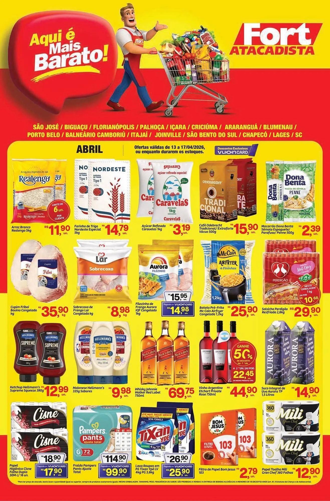 Encarte de Tabloide Fort Atacadista 13 de abril até 17 de abril 2026 - Pagina 1