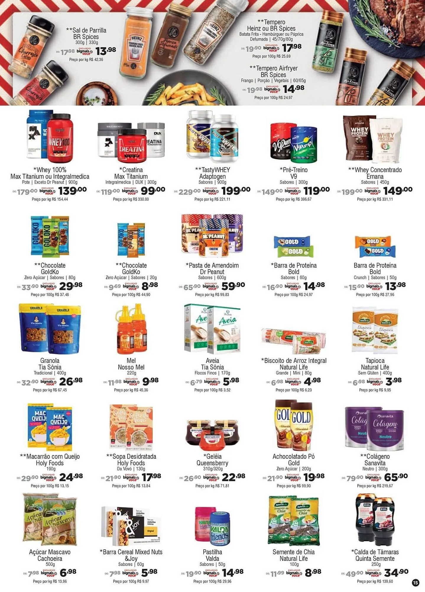 Encarte de Catálogo Big Mais Supermercados 31 de julho até 12 de agosto 2025 - Pagina 15