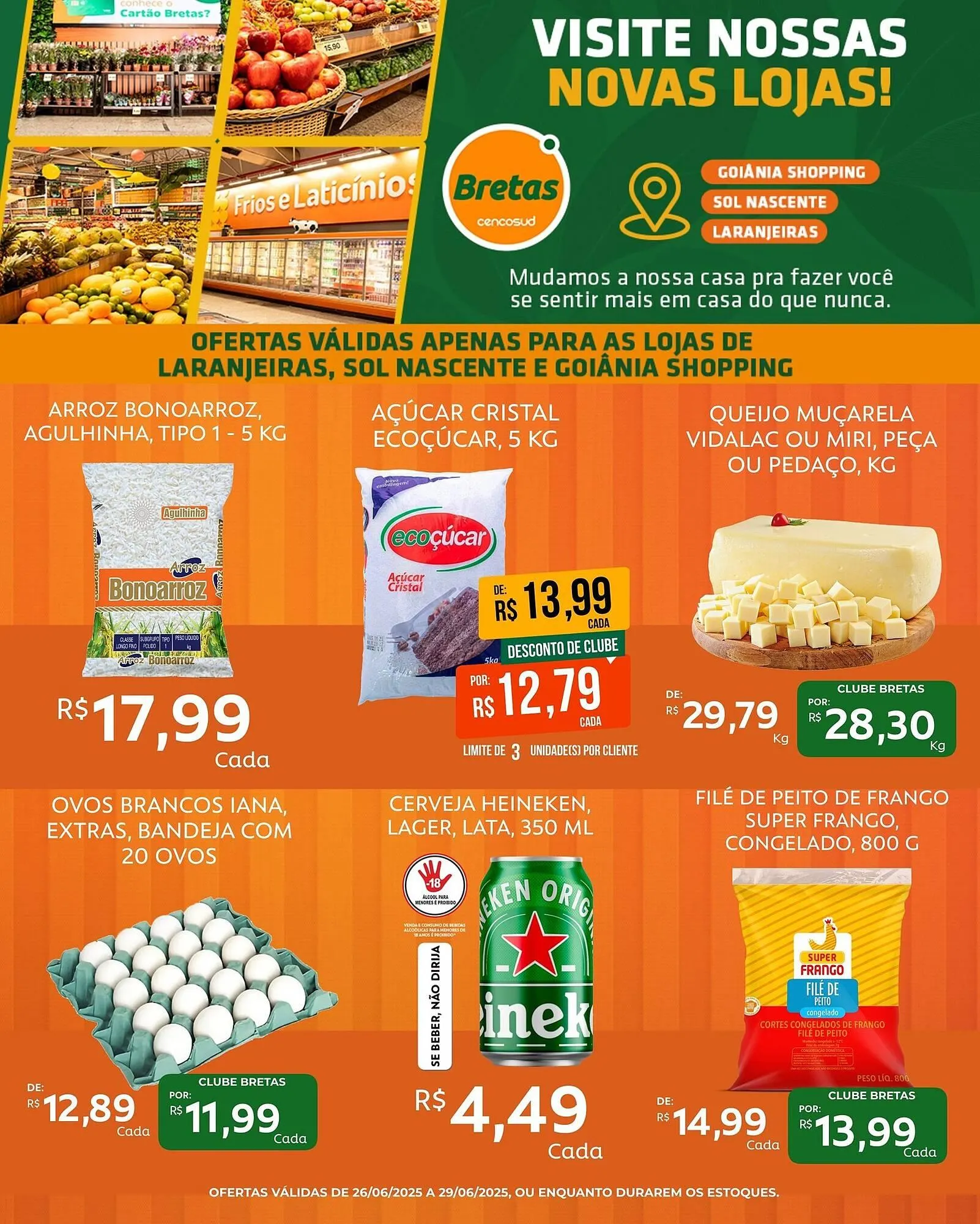 Encarte de Catálogo Supermercados Bretas 26 de junho até 29 de junho 2025 - Pagina 1