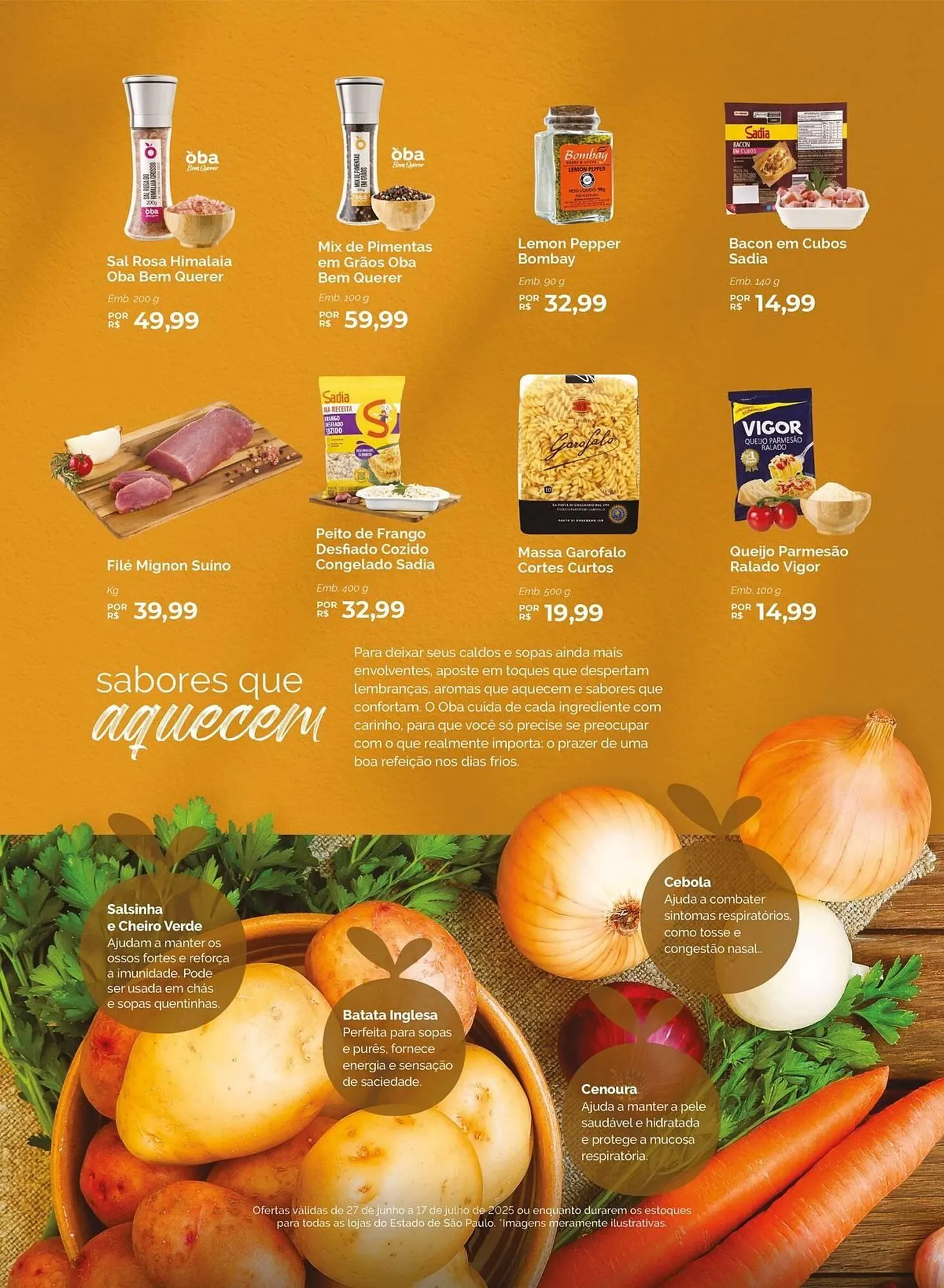 Encarte de Catálogo Oba Hortifruti 27 de junho até 17 de julho 2025 - Pagina 3