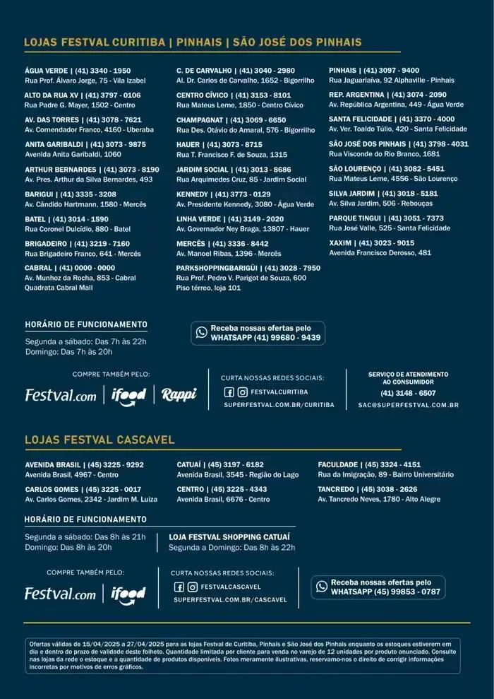 Encarte de Encarte Festval 16 de abril até 27 de abril 2025 - Pagina 8