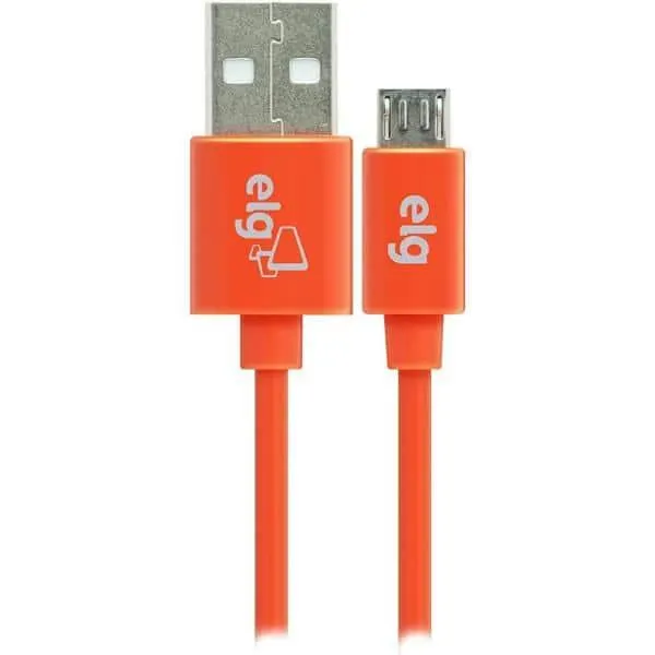 Cabo USB para micro USB, 1m, Laranja, M510LR, Elg - BT 1 UN