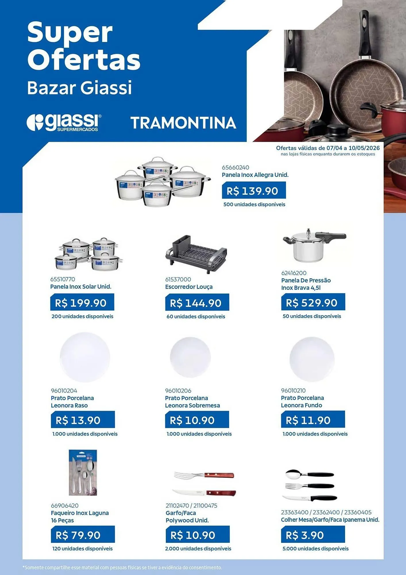 Encarte de Encarte Giassi Supermercados 7 de abril até 10 de maio 2026 - Pagina 1