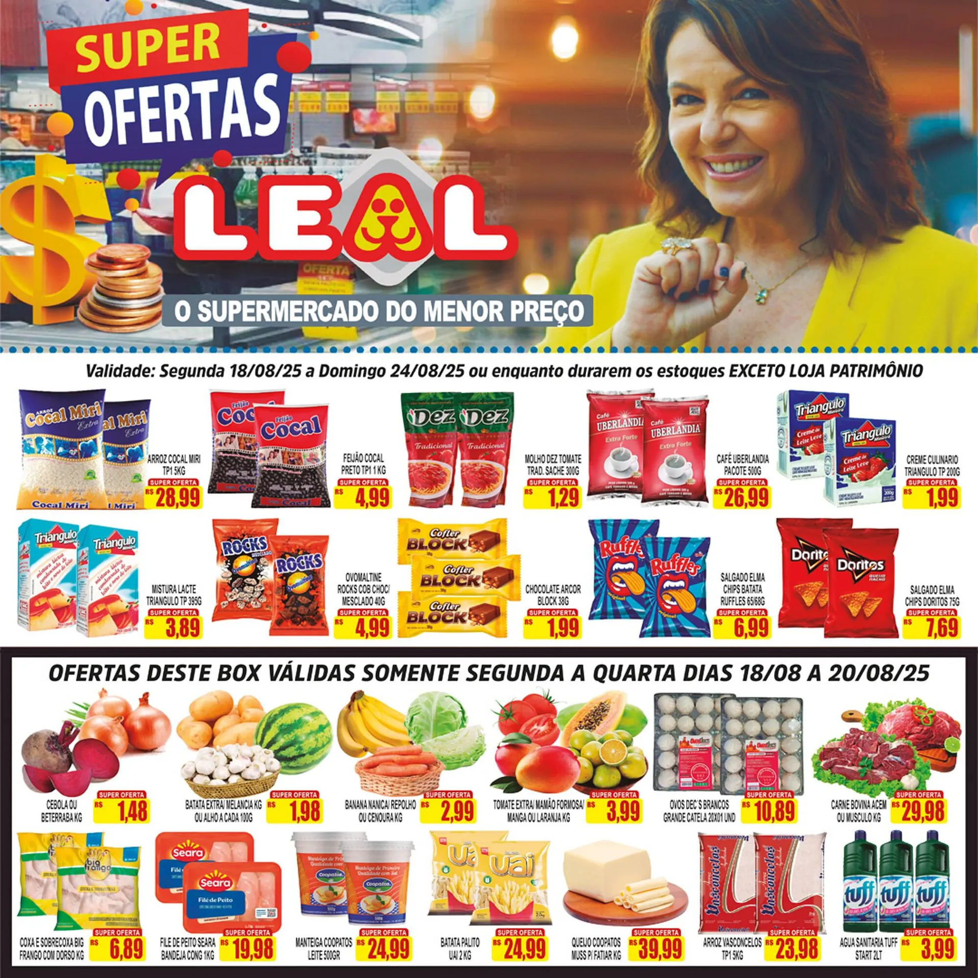 Encarte de Catálogo Supermercado leal 18 de agosto até 24 de agosto 2025 - Pagina 2