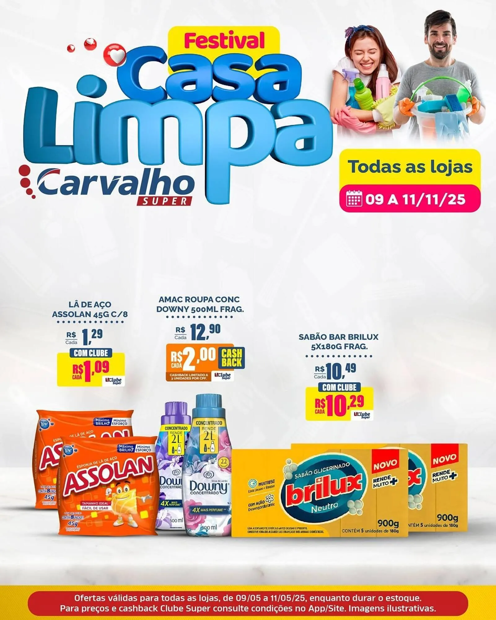 Encarte de Catálogo Carvalho Supermercado 9 de maio até 11 de maio 2025 - Pagina 1