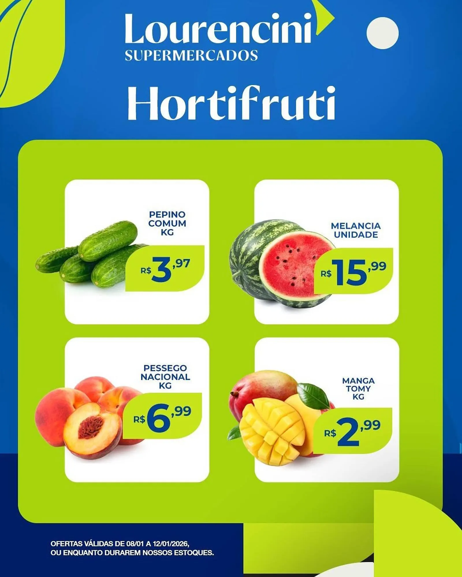 Encarte de Catálogo Lourencini Supermercados 9 de janeiro até 12 de janeiro 2026 - Pagina 3