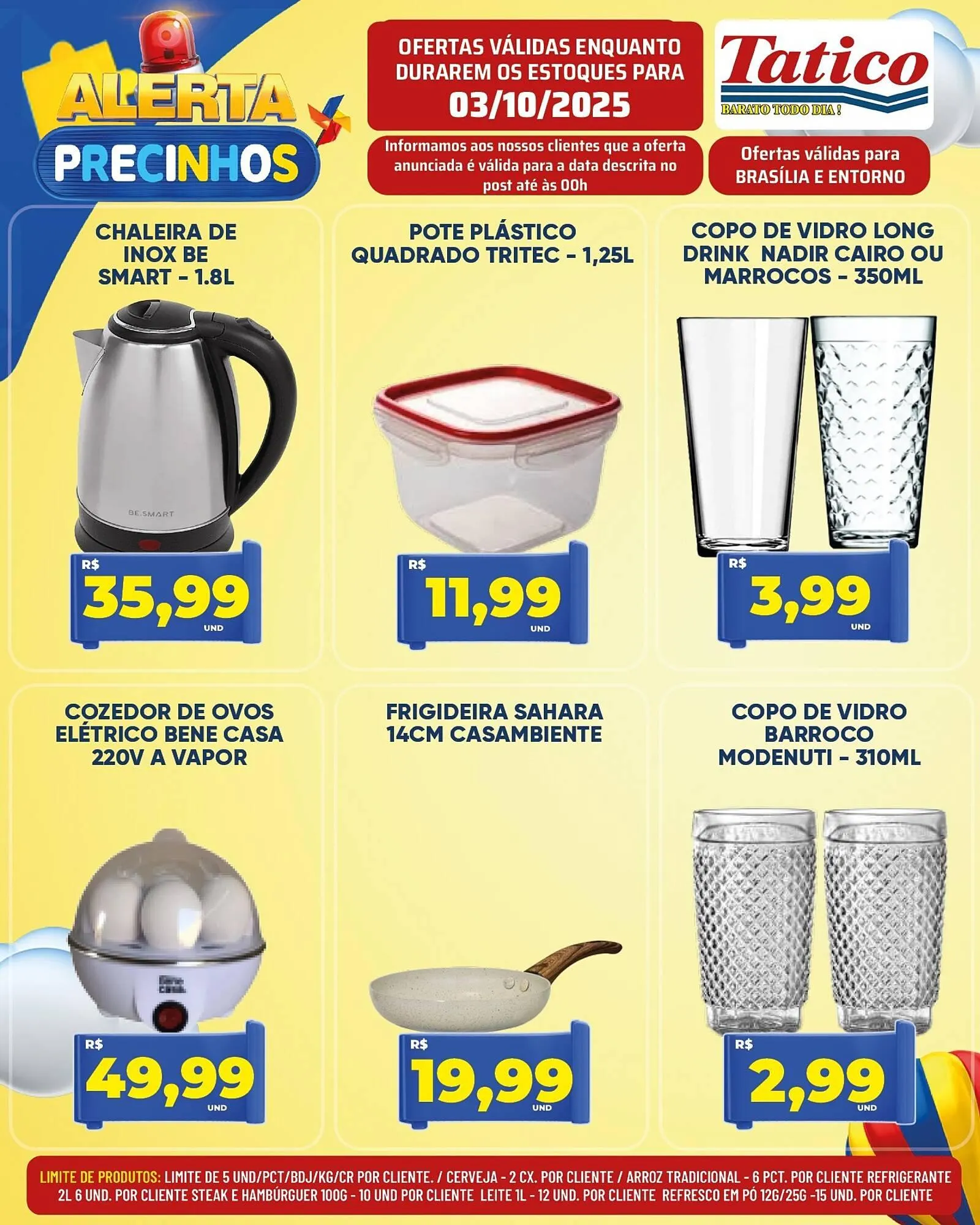 Encarte de Tabloide Tatico 3 de outubro até 3 de outubro 2025 - Pagina 1