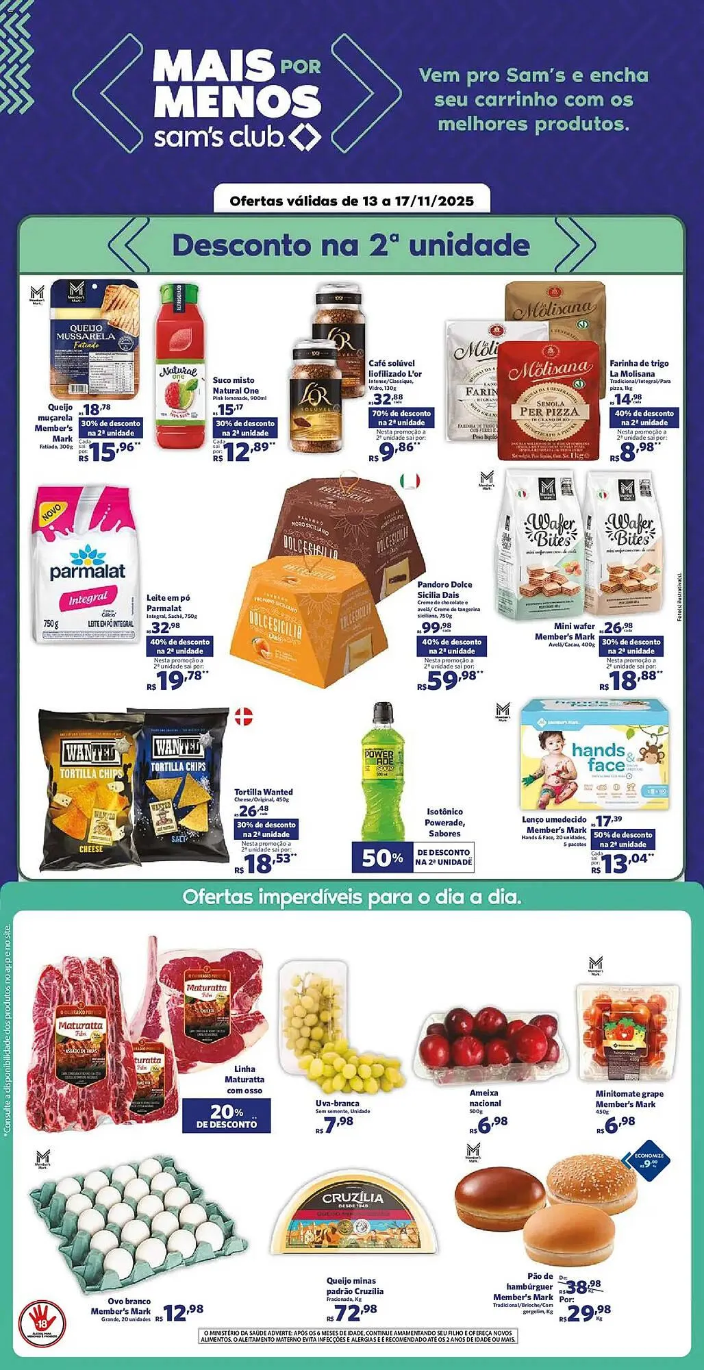 Encarte de Folheto Sam's Club 13 de novembro até 18 de novembro 2025 - Pagina 2