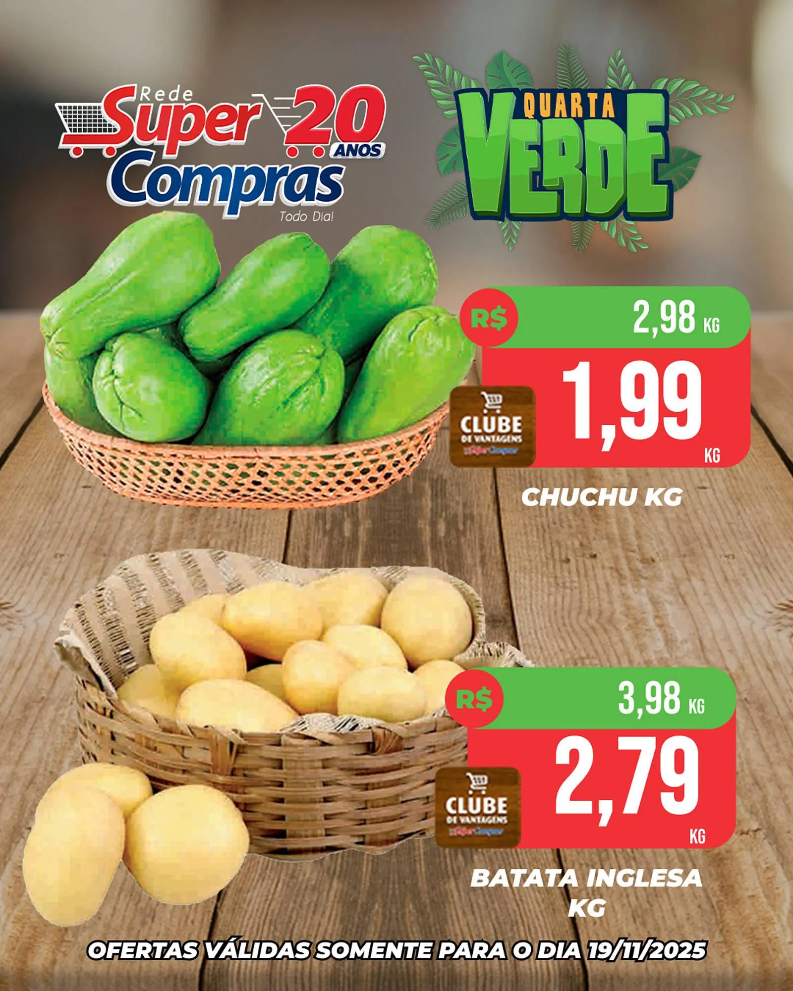 Encarte de Encarte Rede Super Compras 19 de novembro até 19 de novembro 2025 - Pagina 1