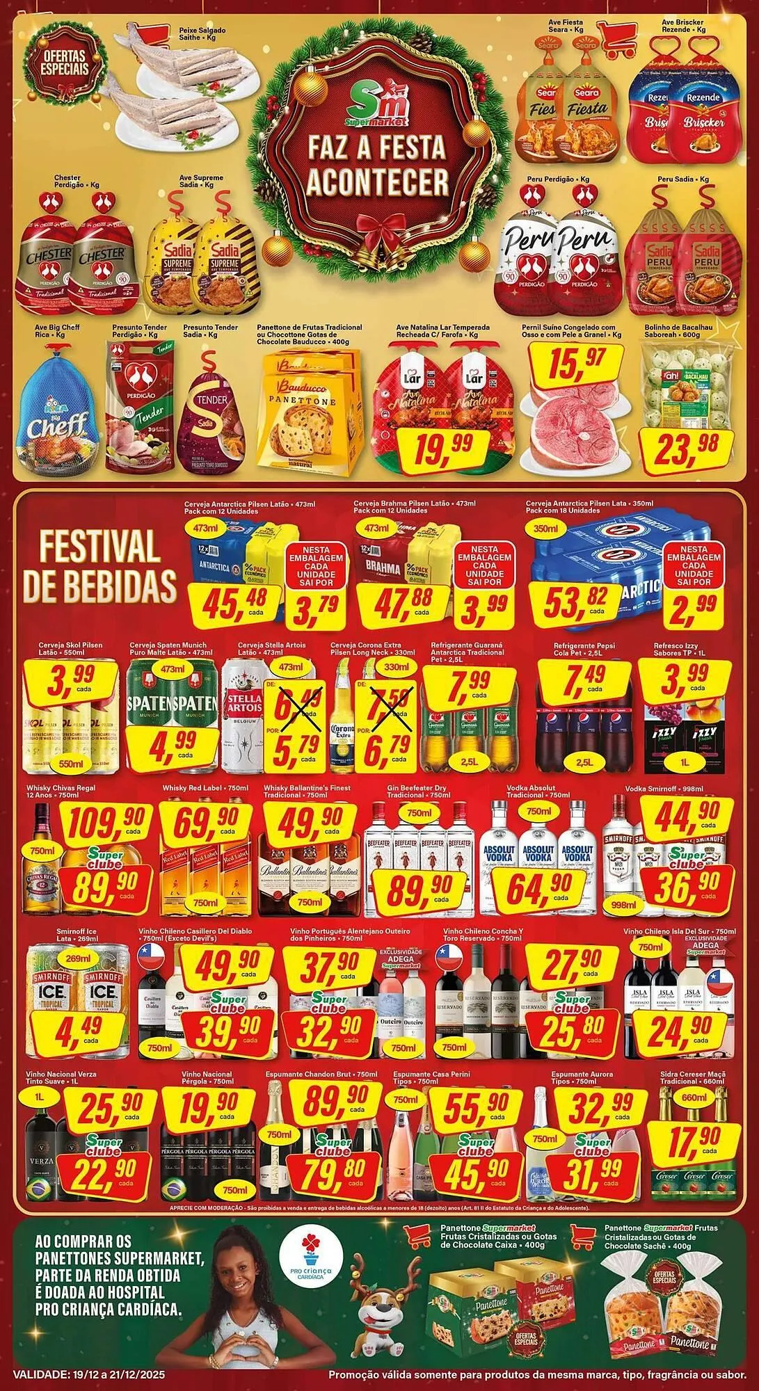 Encarte de Encarte Rede Supermarket 19 de dezembro até 21 de dezembro 2025 - Pagina 1