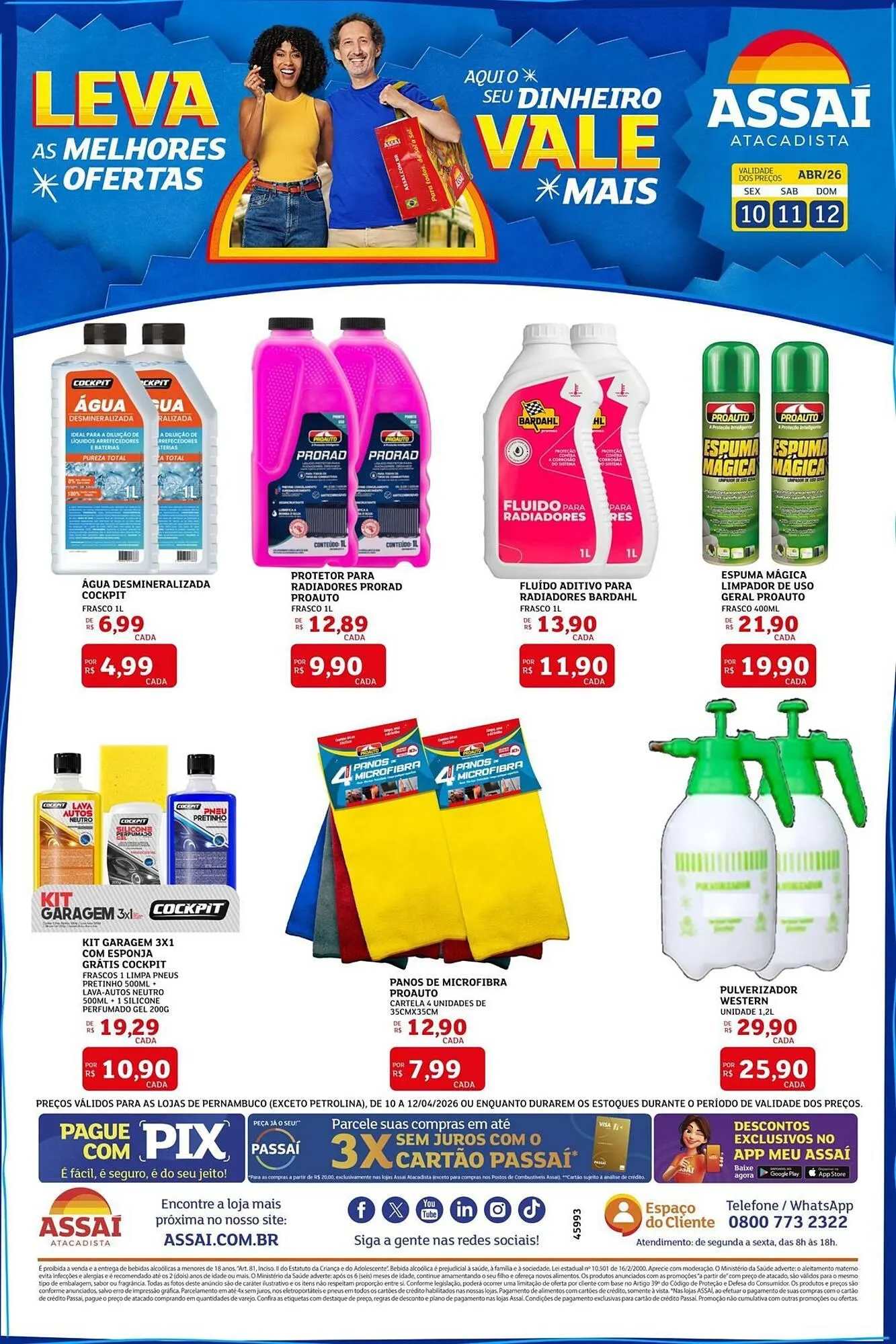 Encarte de Encarte Assaí Atacadista 10 de abril até 12 de abril 2026 - Pagina 1
