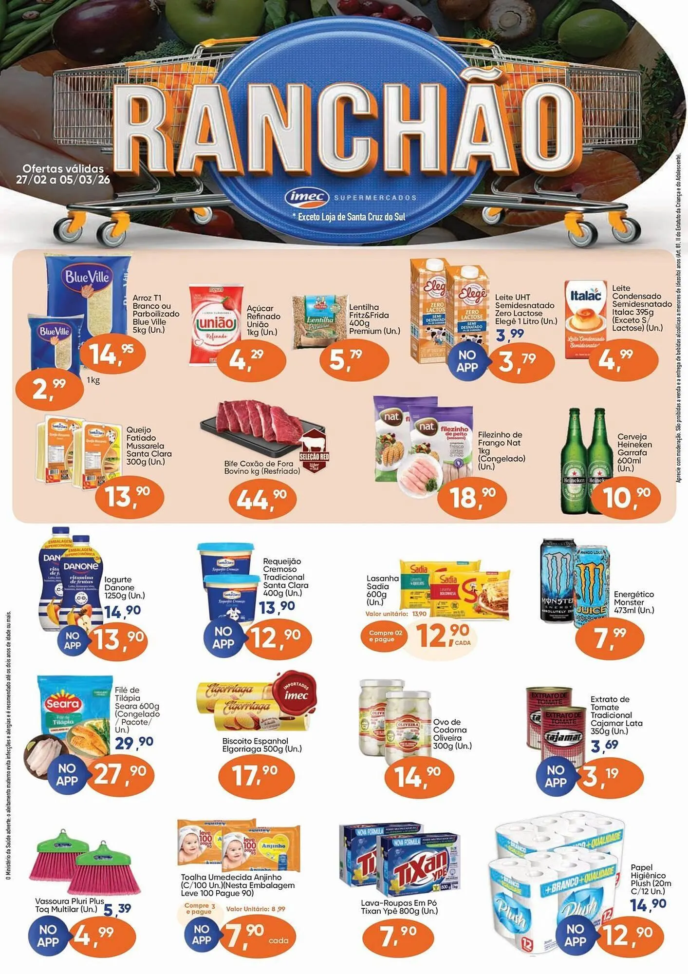 Encarte de Catálogo Imec Supermercados 27 de fevereiro até 5 de março 2026 - Pagina 1